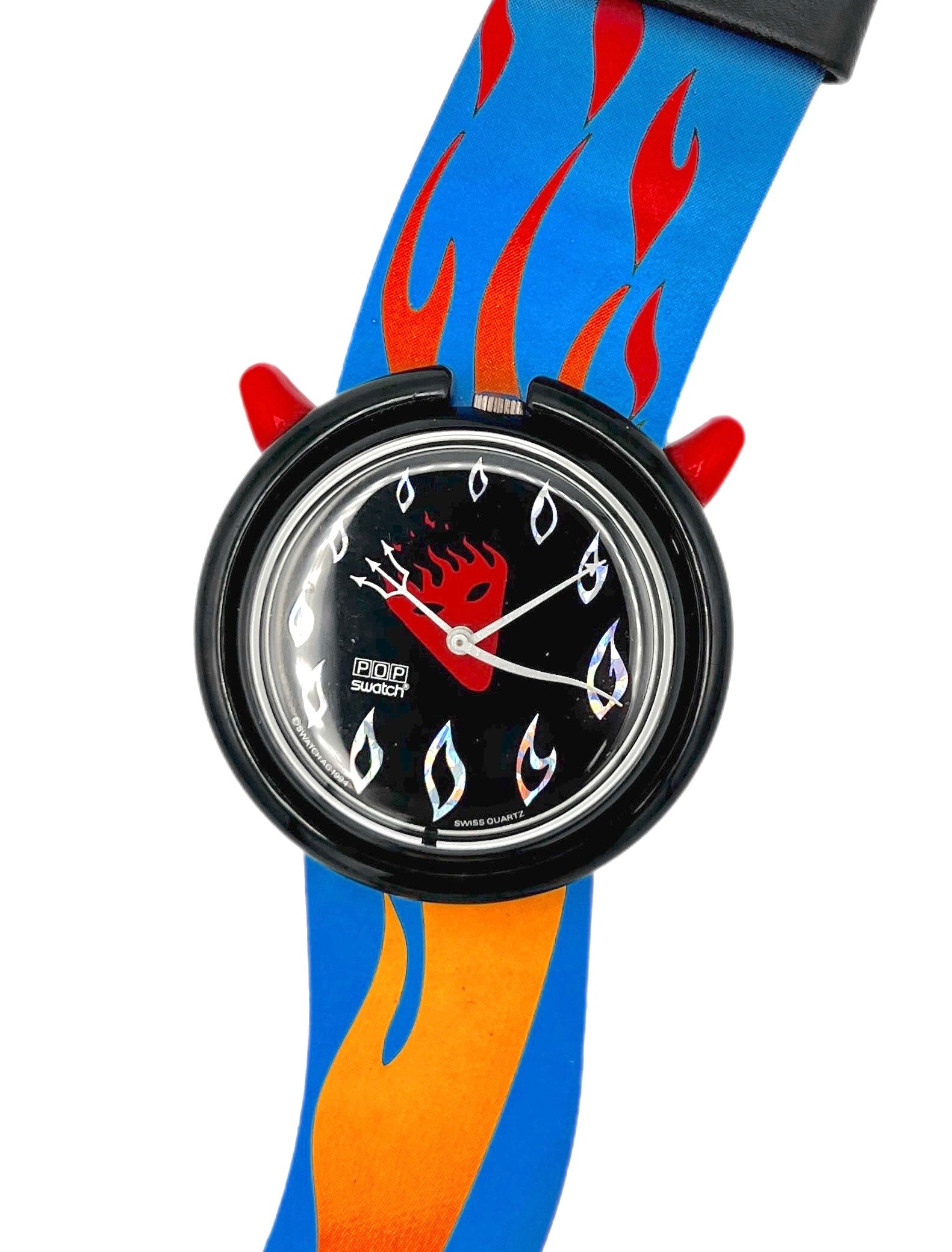 Midi Pop Swatch HOT STUFF PMB103 (1995) - Vintage Swatch Halloween