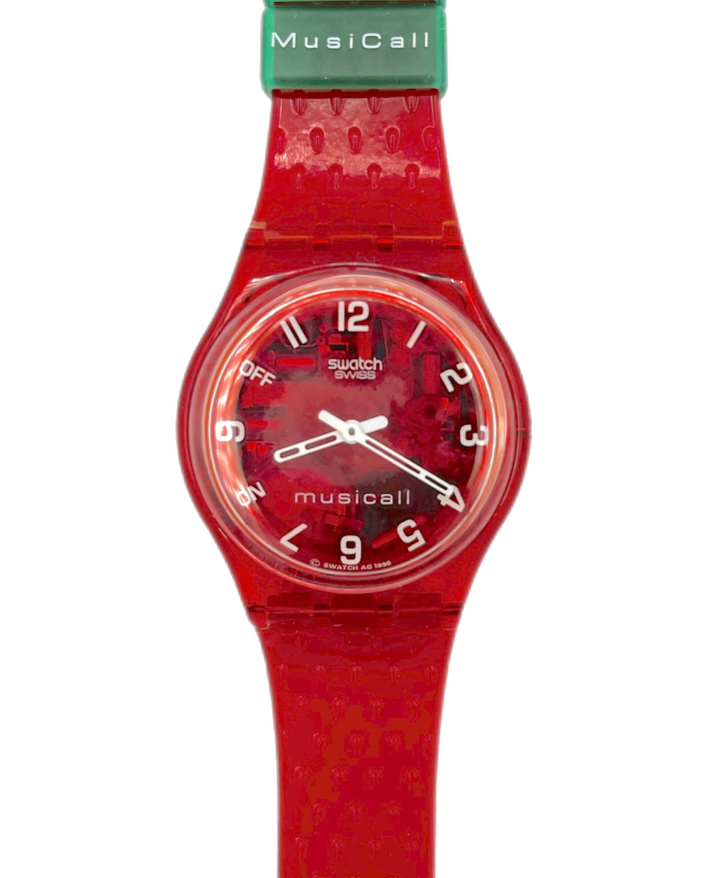 Swatch Musicall RED RHYTHM SLR102 (1997) - vintage Swatch new in box