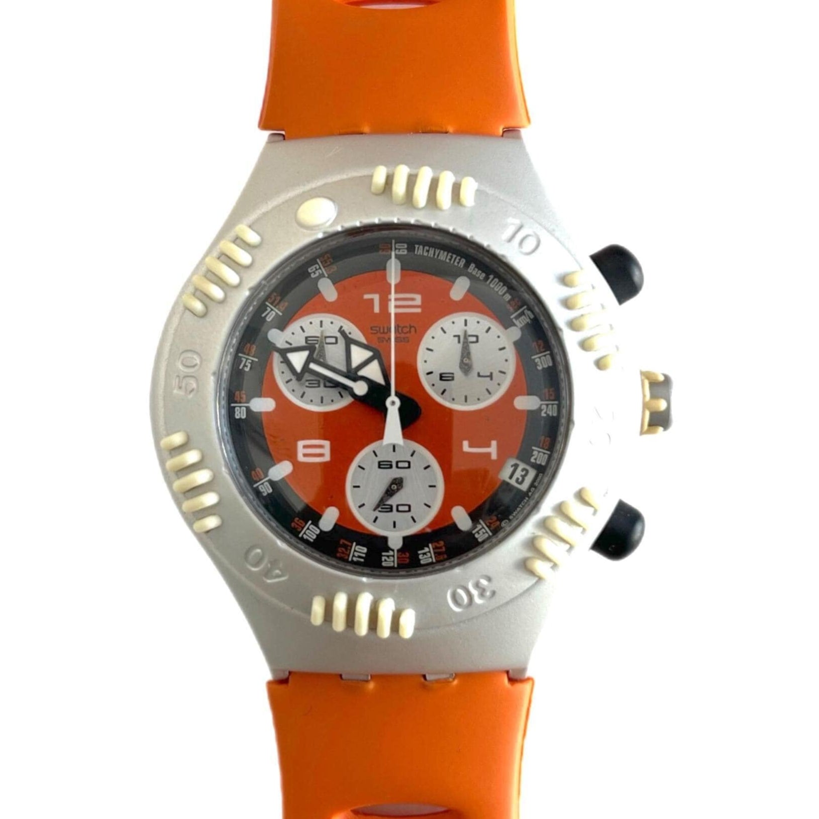 Swatch Irony Scuba 200 Chrono SATSUMA YBS4006 (2000)
