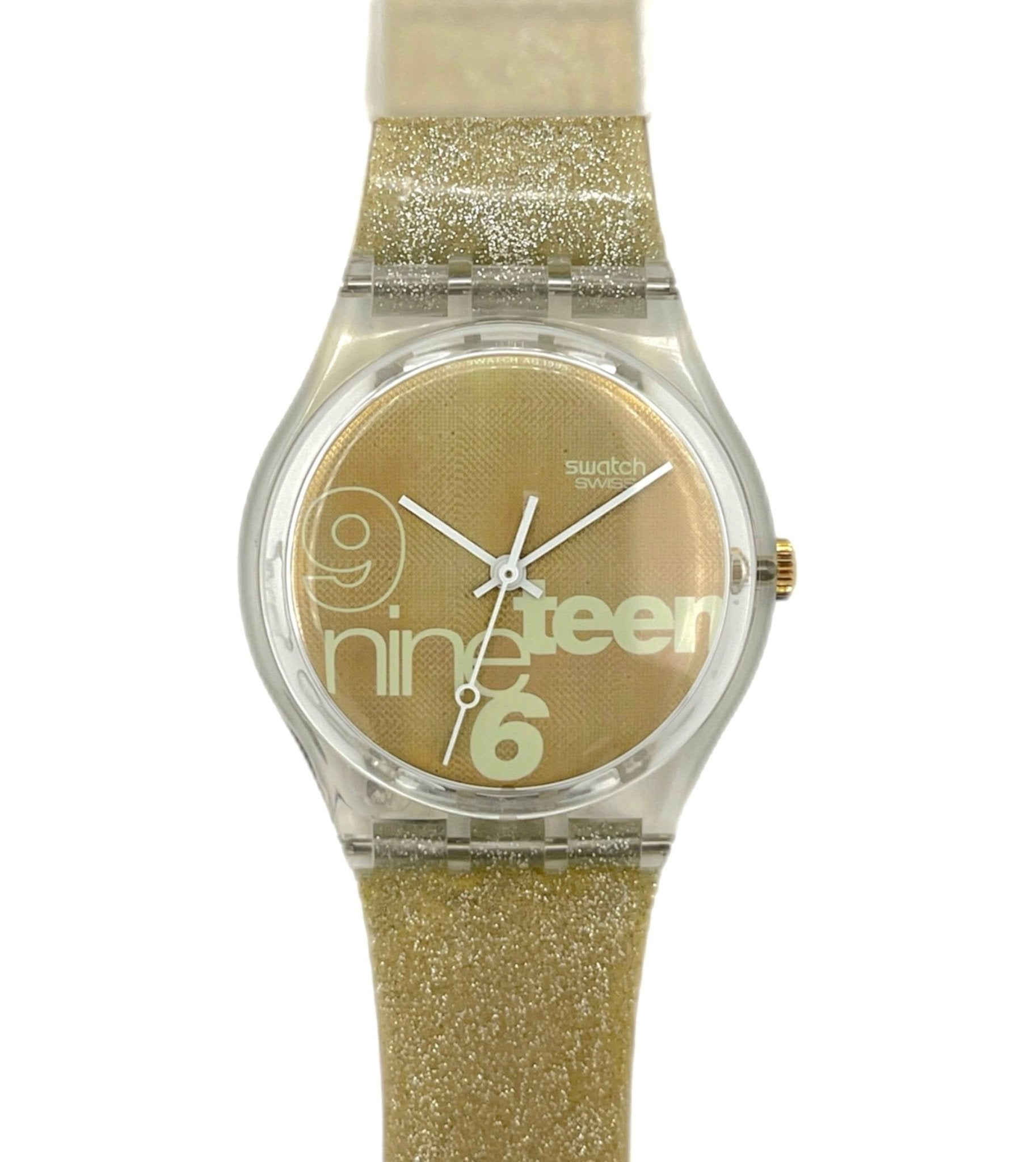 Swatch Gold Glitter Watch Swatch New Gent Nuit Doree SUOK122 - 41mm Mint Unworn Watch  main image 2