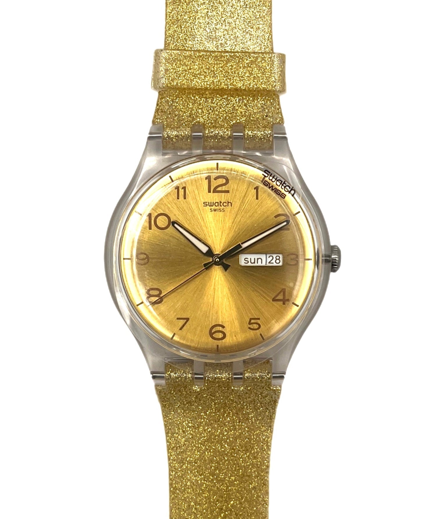 Swatch Metallic Gold Watch Swatch Irony Fancy Me Gold Swiss Made 33mm Womens Watch  main image 4
