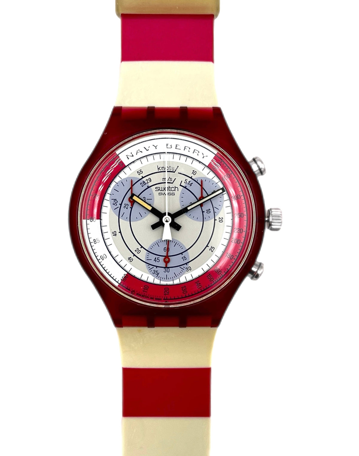 Swatch Chrono NAVY BERRY SCR100 (1991)