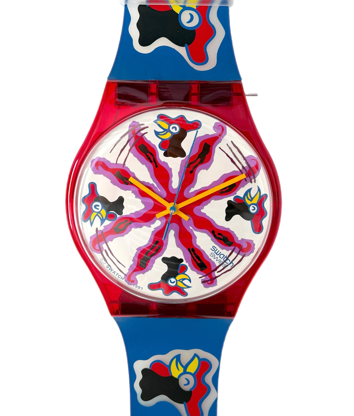 Swatch Maxi Wall Clock CHICCIRICHI MGR112 (1992)