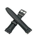 Swatch 19mm Black Leather Replacement Band
