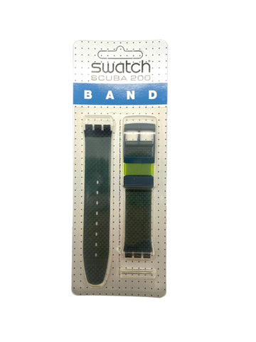 Bracelet de rechange Swatch en cuir orange 17 mm