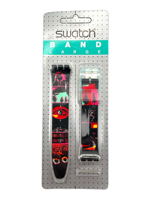 Swatch 17mm Gent RUSH FOR HEAVEN AGN105 Replacement Band (1989)