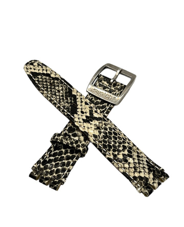 Swatch Irony 17mm Snake Print Leather Replacement Band