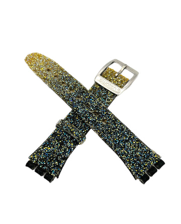 Swatch Irony 17mm Green Leather Replacement Band