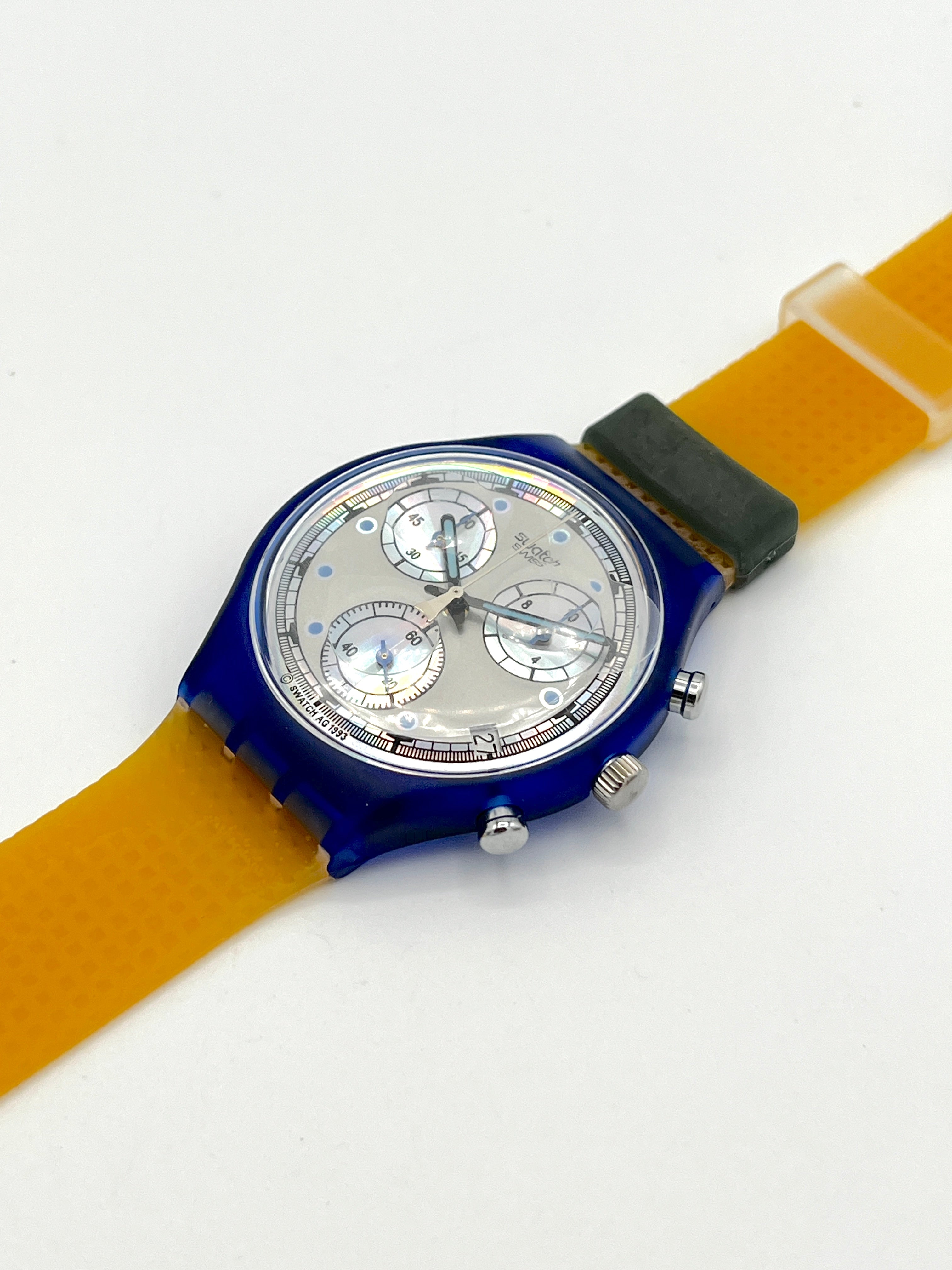 Vintage Swatch Chrono PEARL FRAME SCN401 (1994)