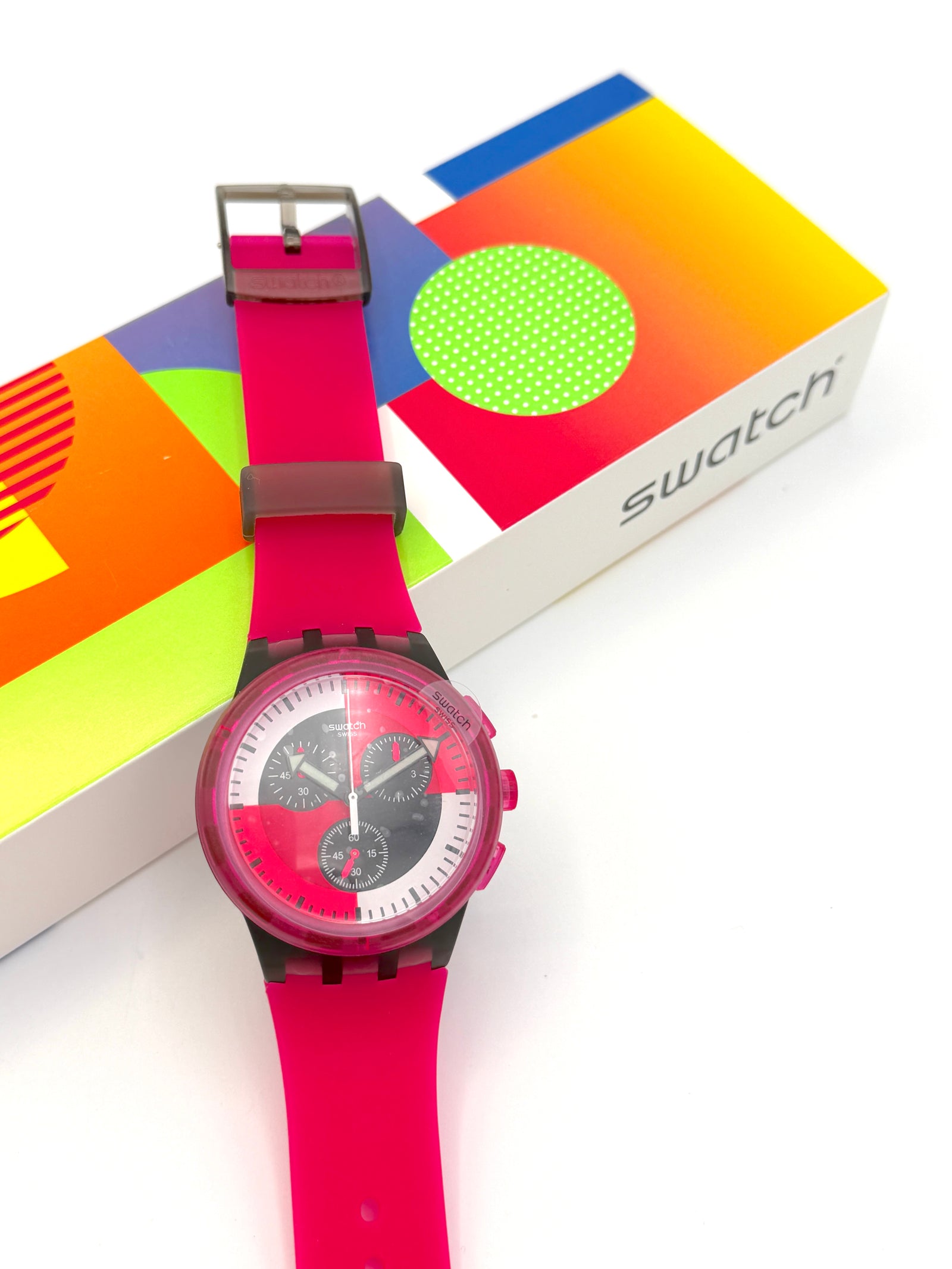 Swatch Chrono Plastic FUCHSIA LINES SUSB110 (2026)