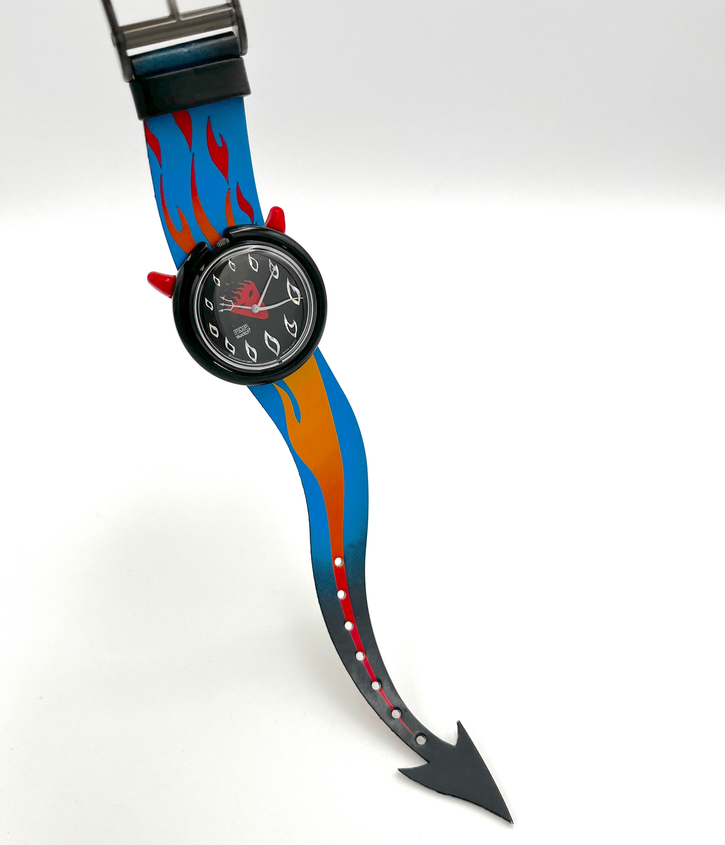 Midi Pop Swatch HOT STUFF PMB103 (1995) - Vintage Swatch Halloween