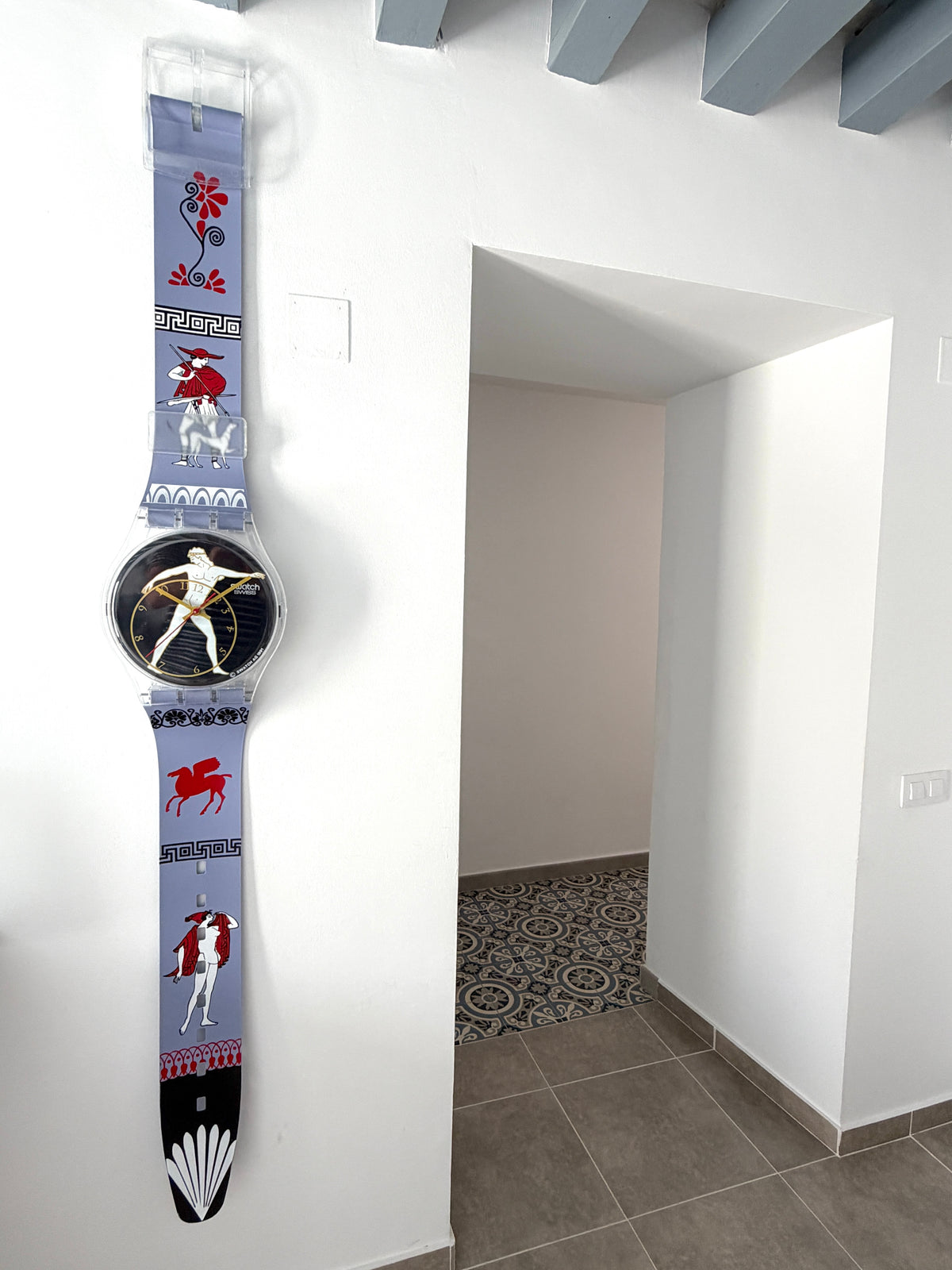 Swatch Maxi Wall Clock DISCOBOLUS MGK141 (1992)