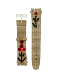 Swatch 17mm FOLKLORAL CHIC AGE181 Leather Replacement Strap