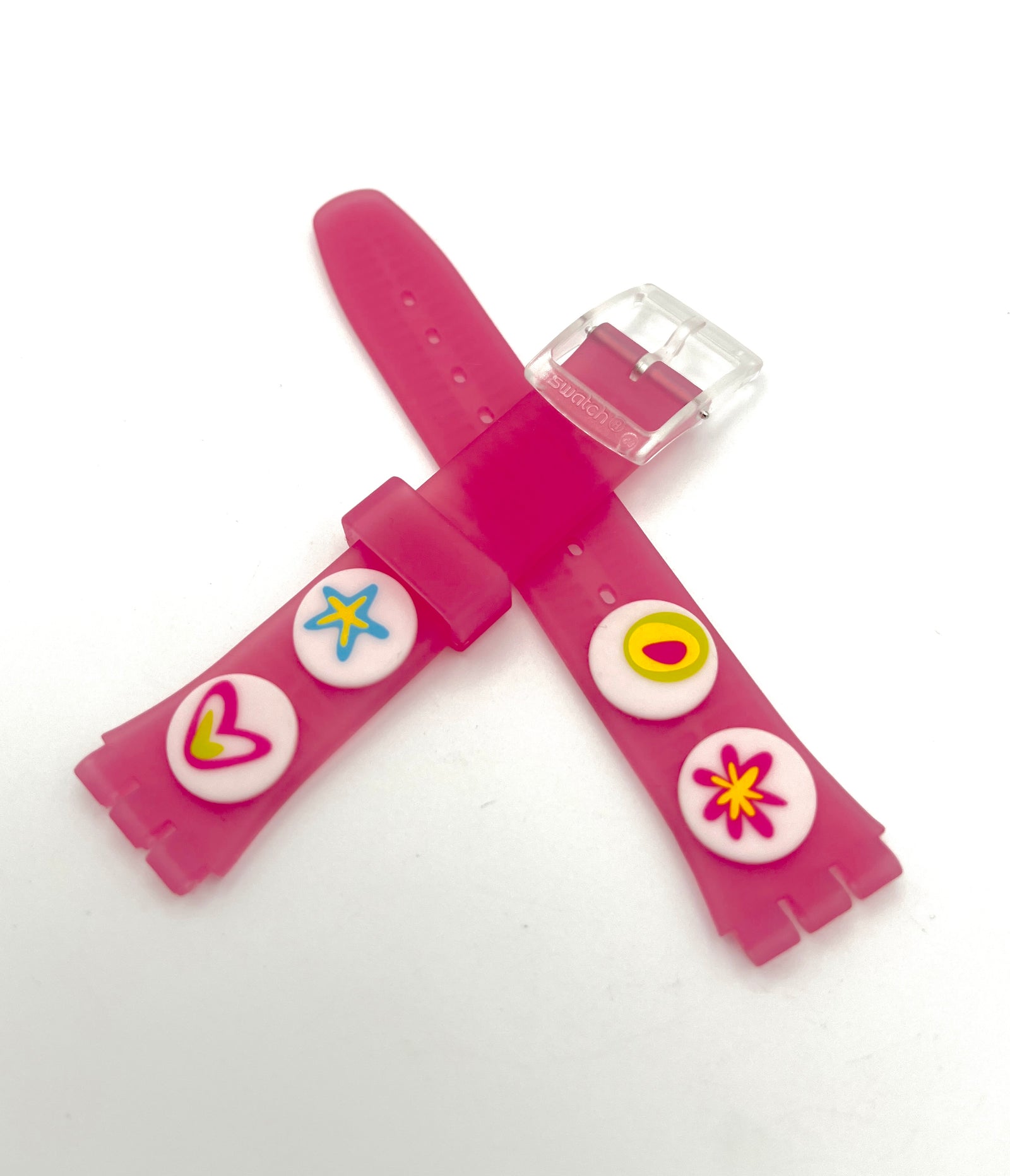 Swatch 17mm Replacement Band Gent PINK CANDY AGE177