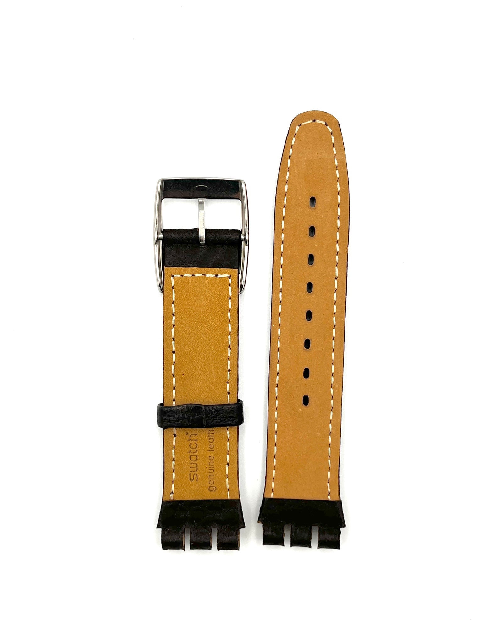 Swatch 19mm Brown Replacement Band Irony series AYCS400