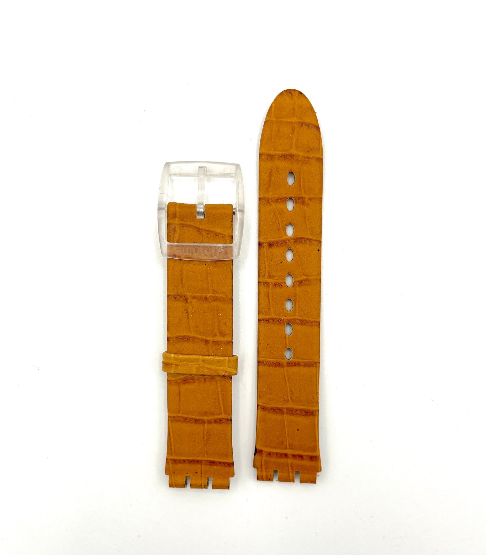 Swatch 17mm Light Brown Leather Replacement Band