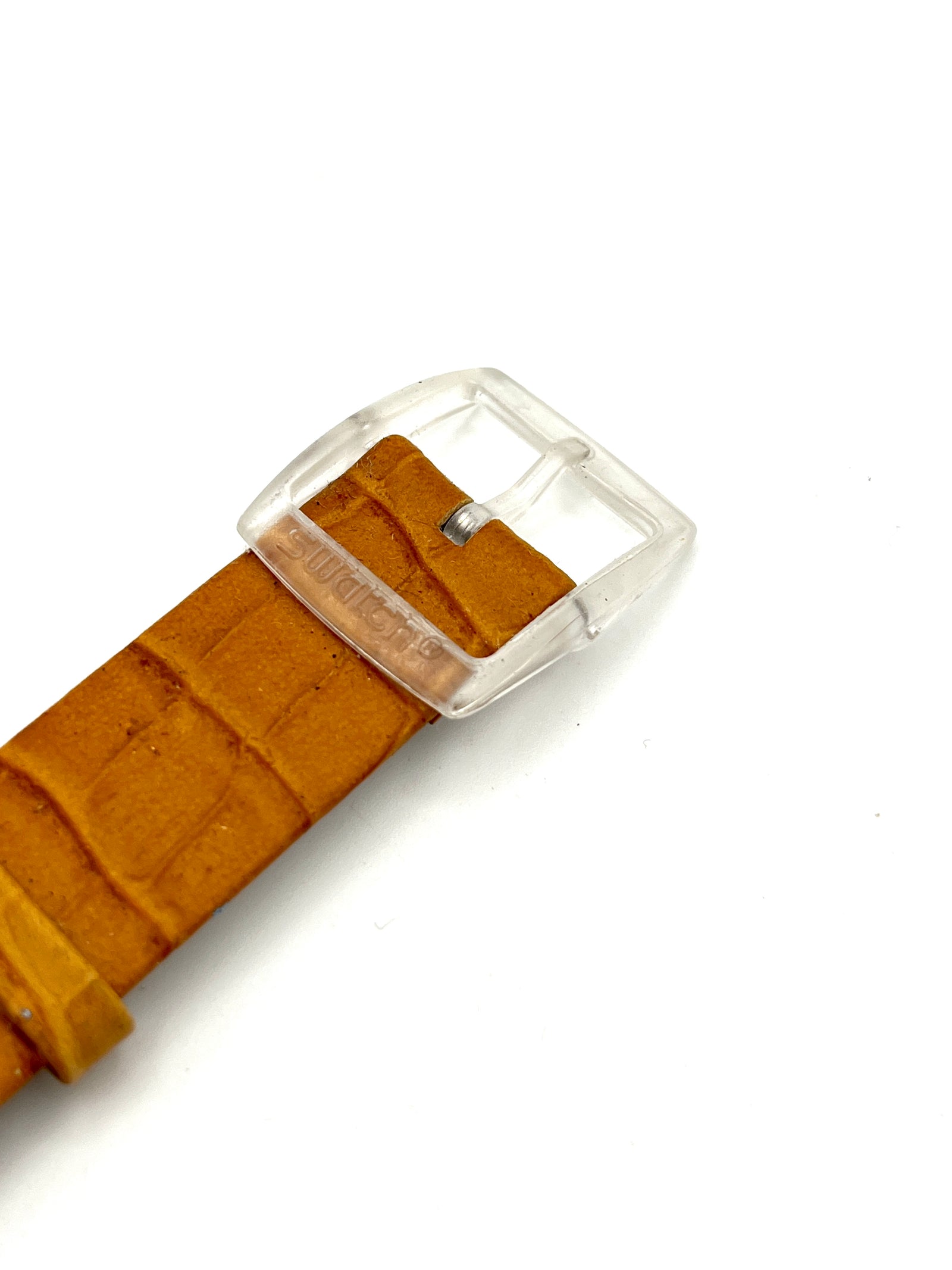 Swatch 17mm Light Brown Leather Replacement Band
