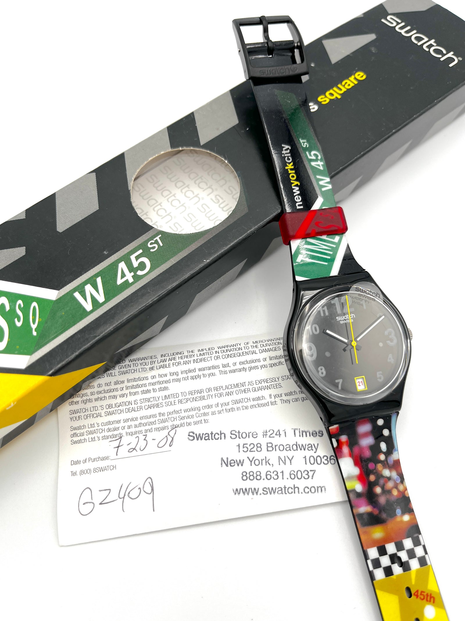 Swatch Gent SIGN OF THE TIMES - Destination NEW YORK GZ409