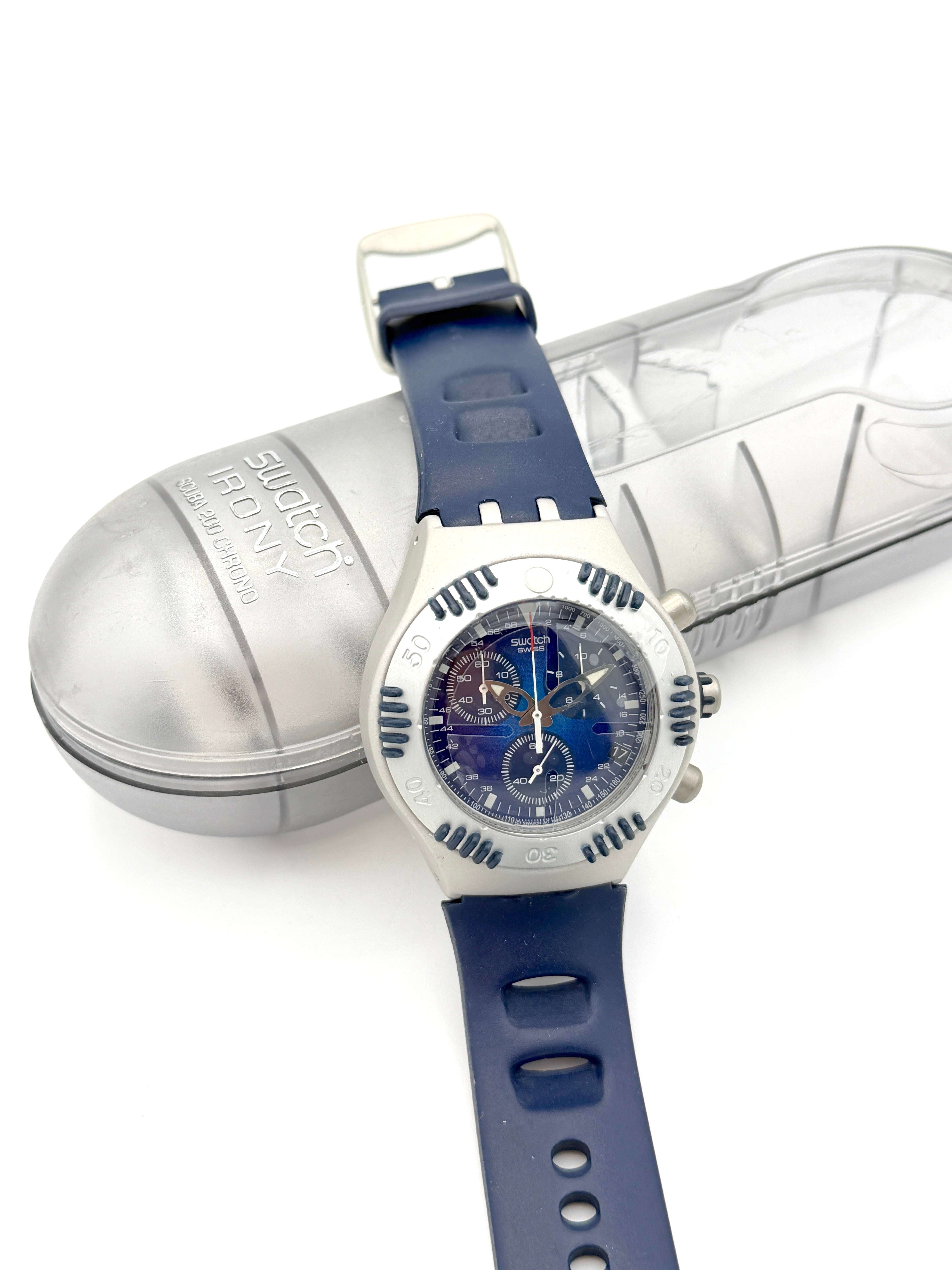 Swatch Irony Scuba 200 Chrono SEA COUNTER YBS4004 (2001)