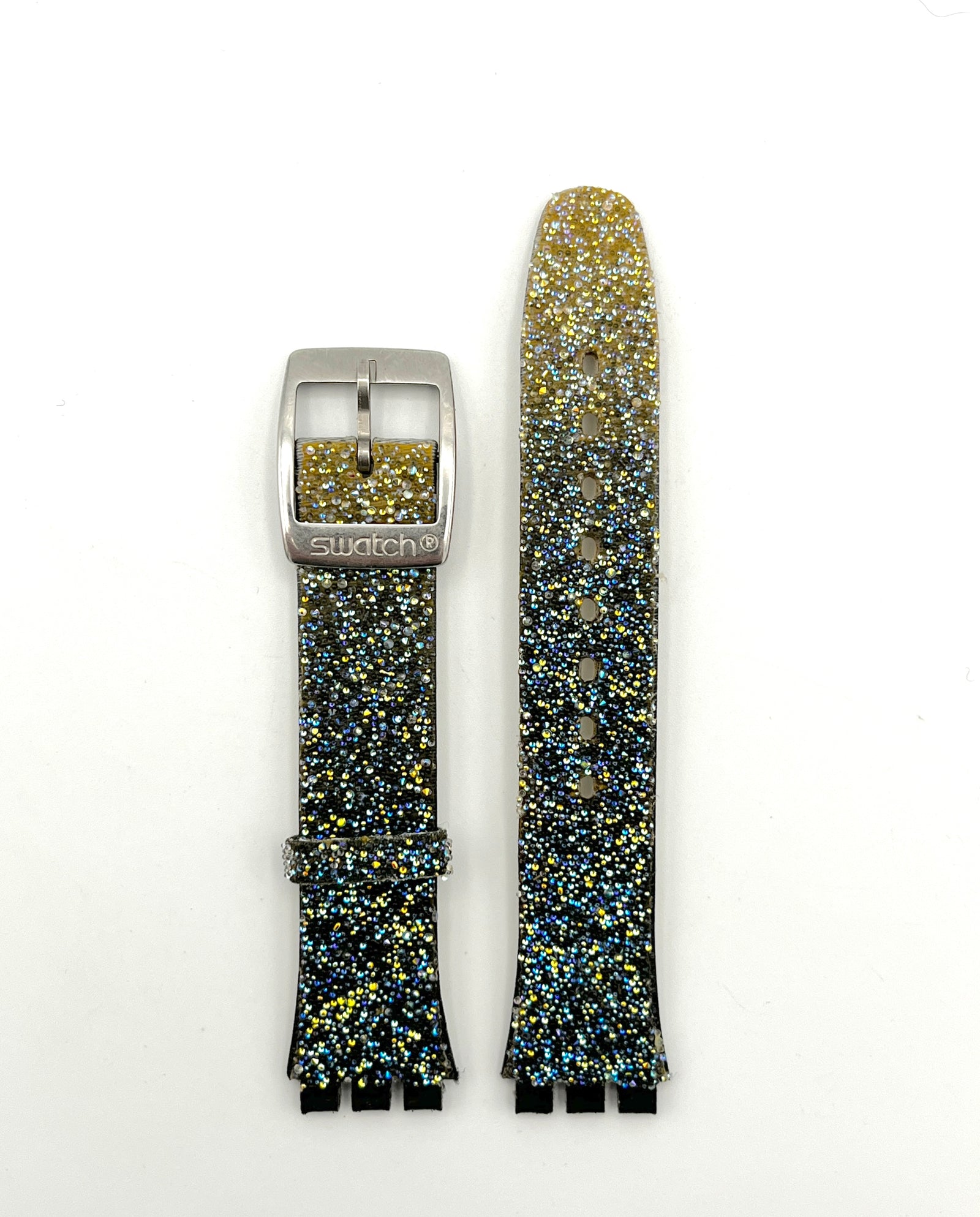 Swatch Irony 17mm Green Leather Replacement Band