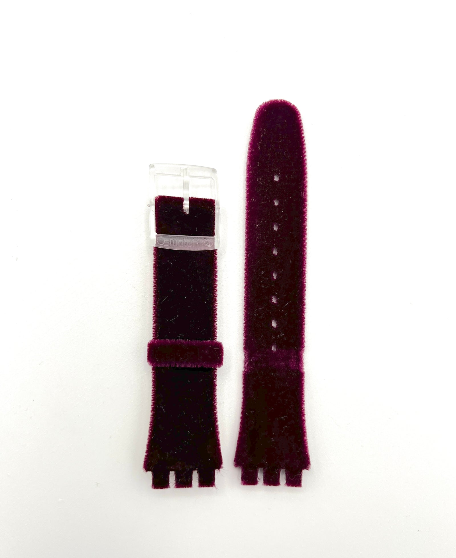 Swatch 17mm Replacement Blackberry Suede Band