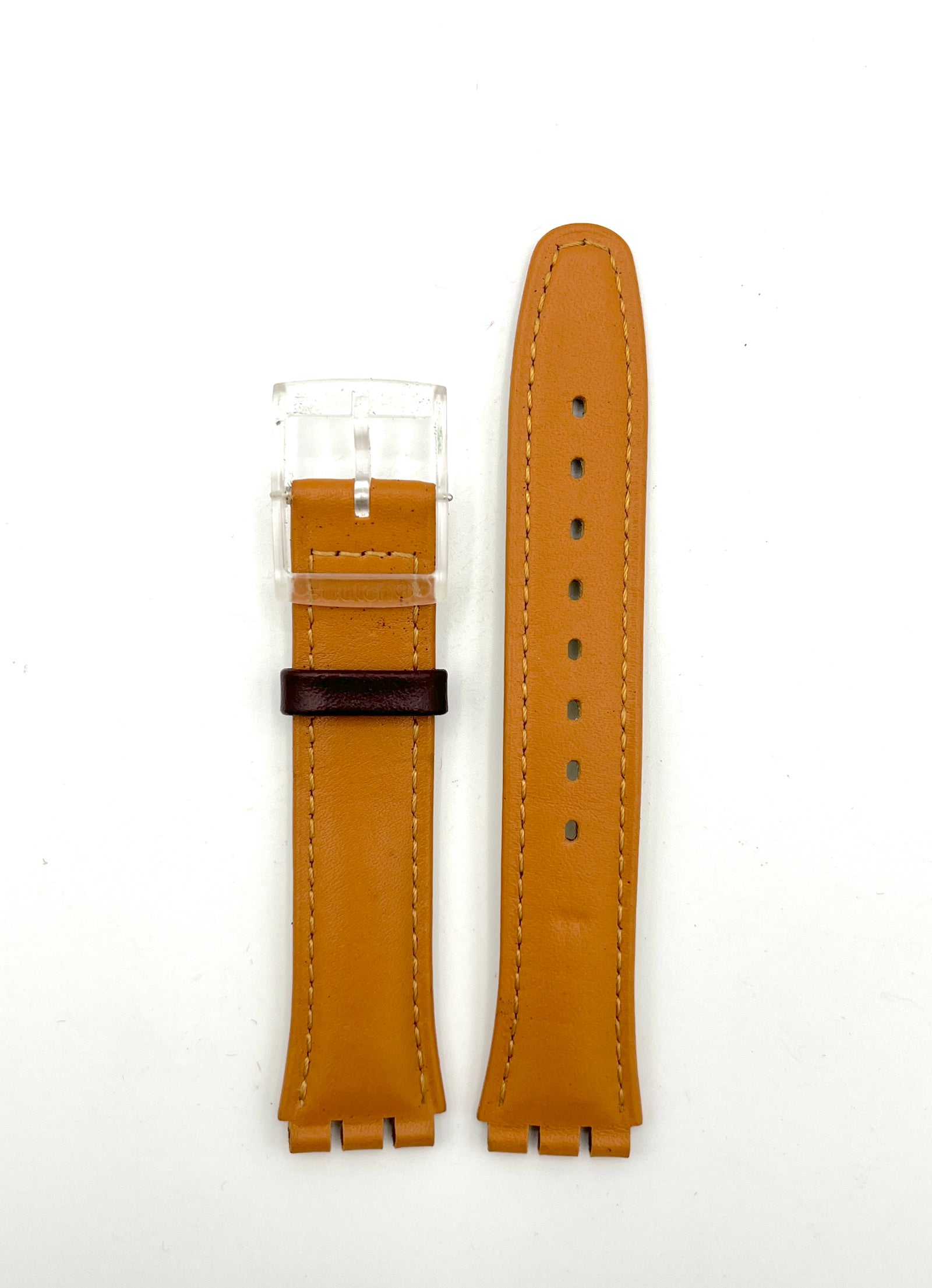 Swatch 17mm Leather Replacement Band CROISSANT CHAUD AGE700 (2003)