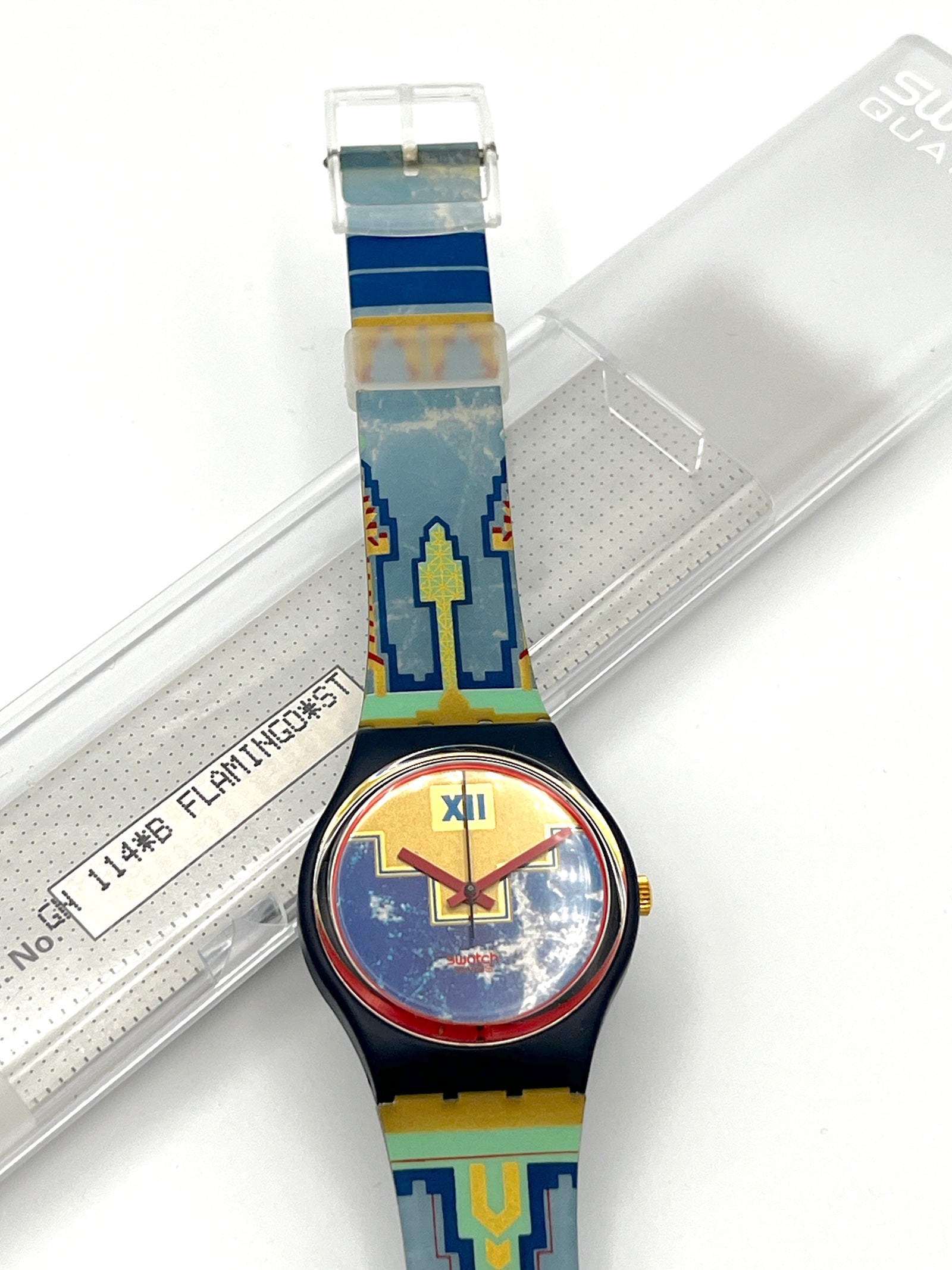 Swatch Gent BLUE FLAMINGO GN114 (1991)