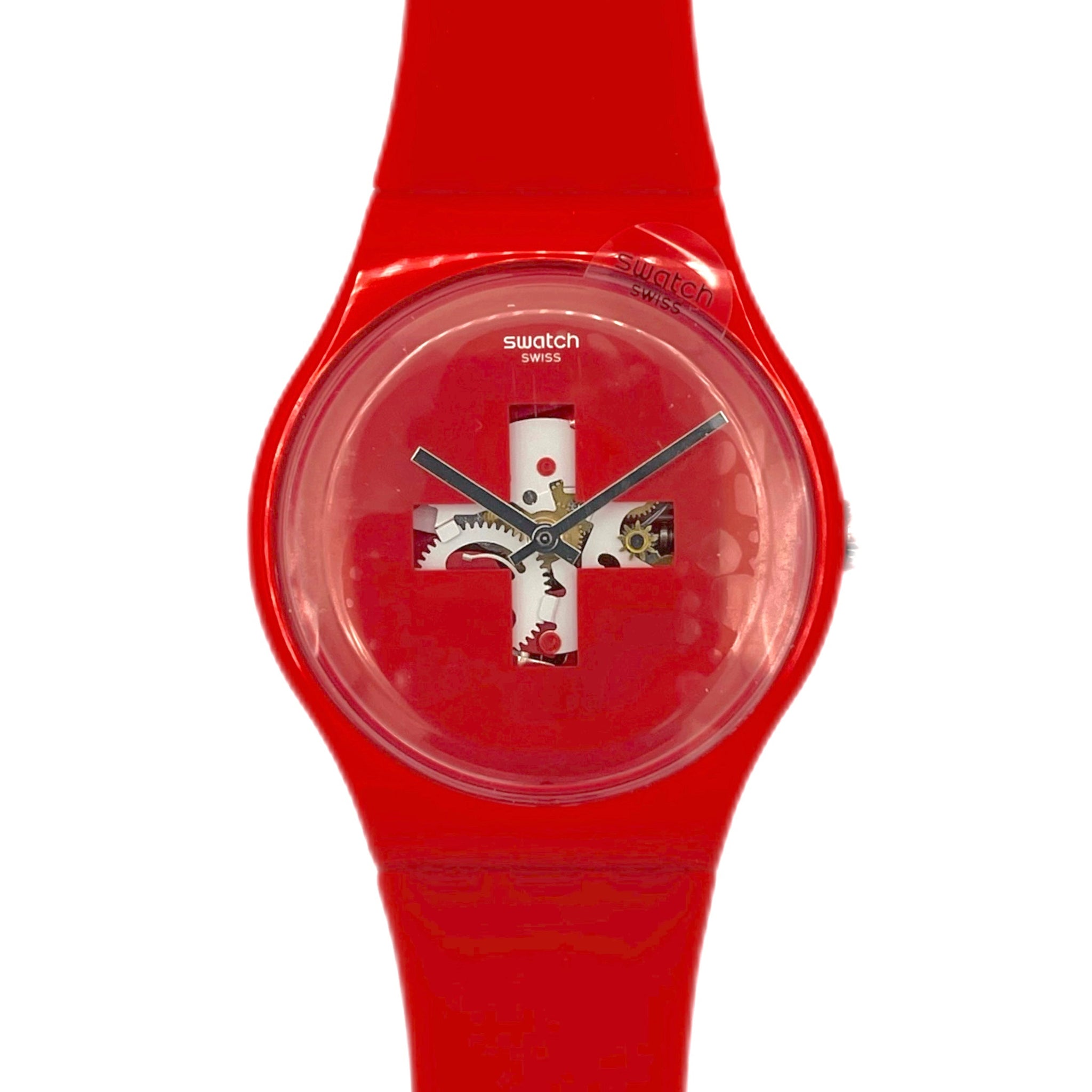 Swiss vintage Swatch Thank You Watch with Red Heart and Script Design HATTIE main image 2