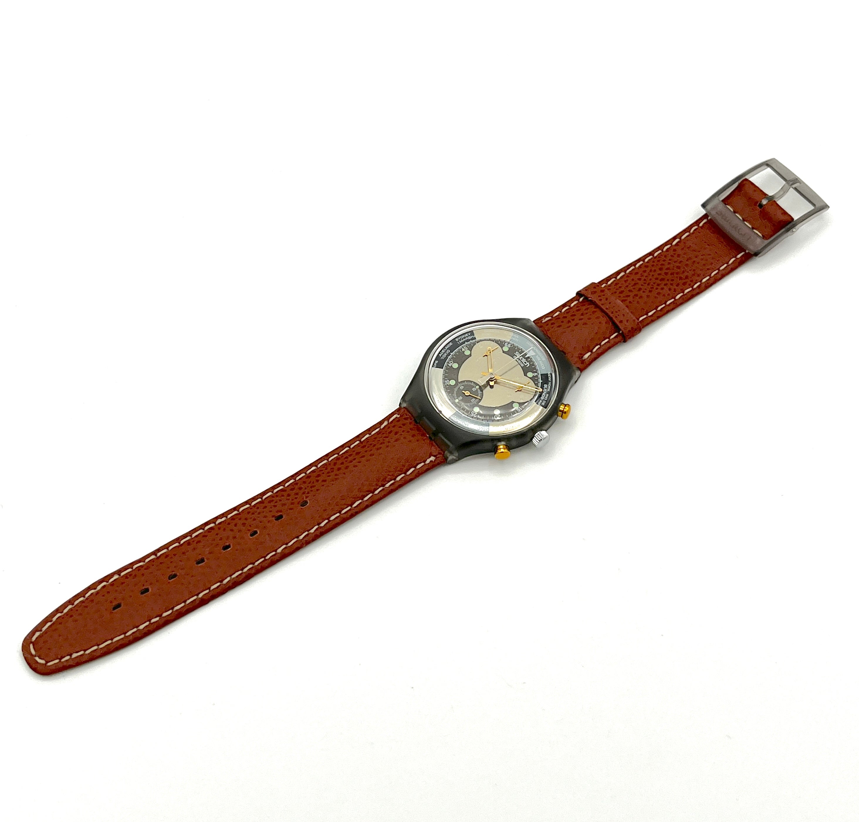 vintage Swatch Chrono JET LAG SCM102 (1993) - new in box