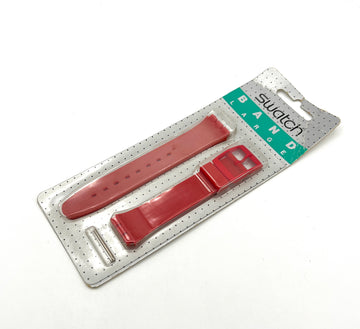 Swatch 17mm Plastic Replacement Band Gent RED