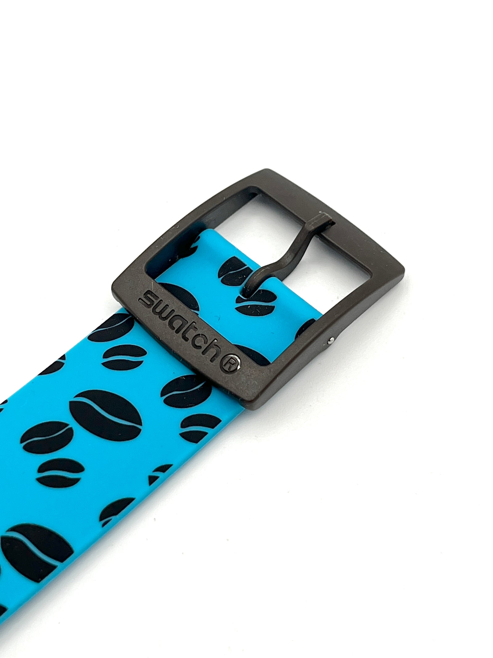 Swatch 19mm Replacement Band New Gent COFFEE BLUE-S ASUOC106 (2017)