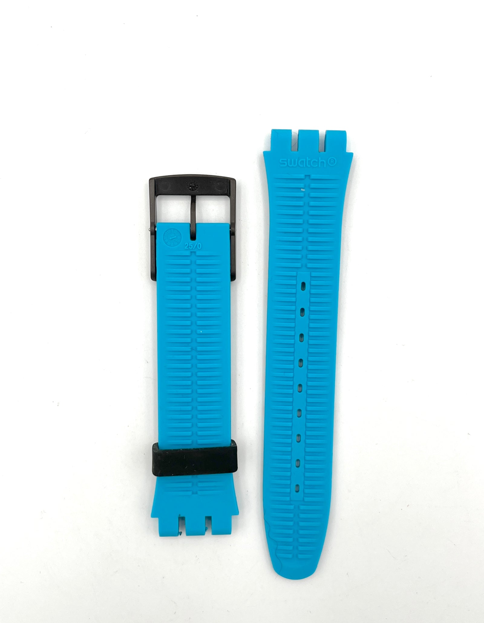 Swatch 19mm Replacement Band New Gent COFFEE BLUE-S ASUOC106 (2017)