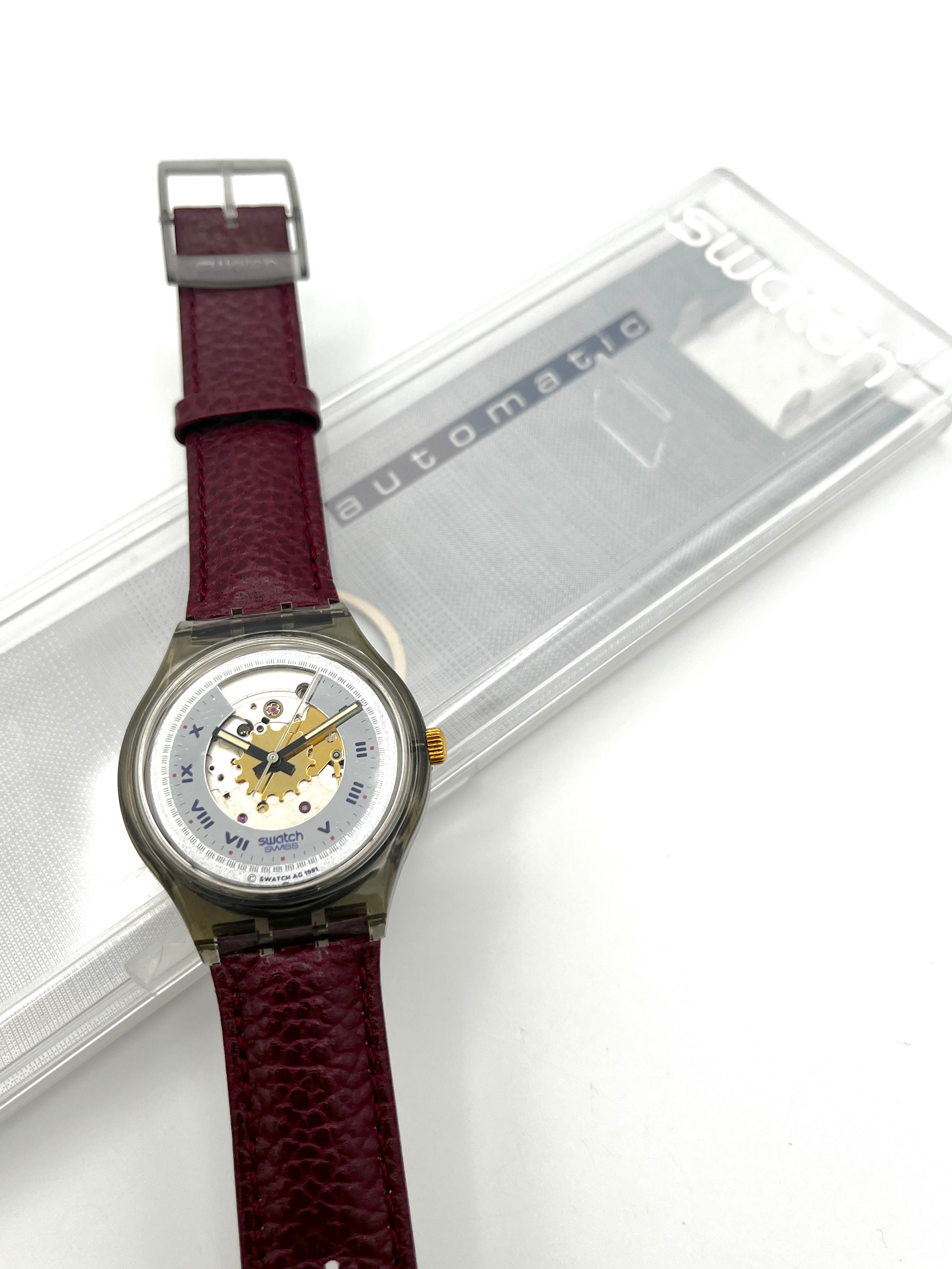 vintage Swatch Automatic RUBIN SAM100 (1991) - new in box
