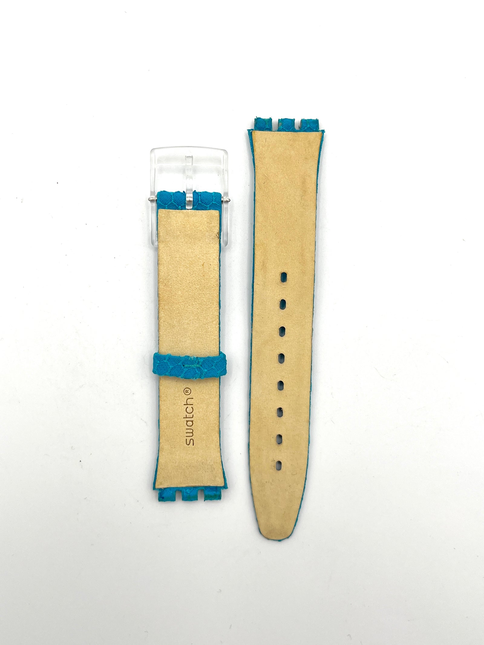 Swatch 16mm SKIN Turquoise Leather Replacement Strap
