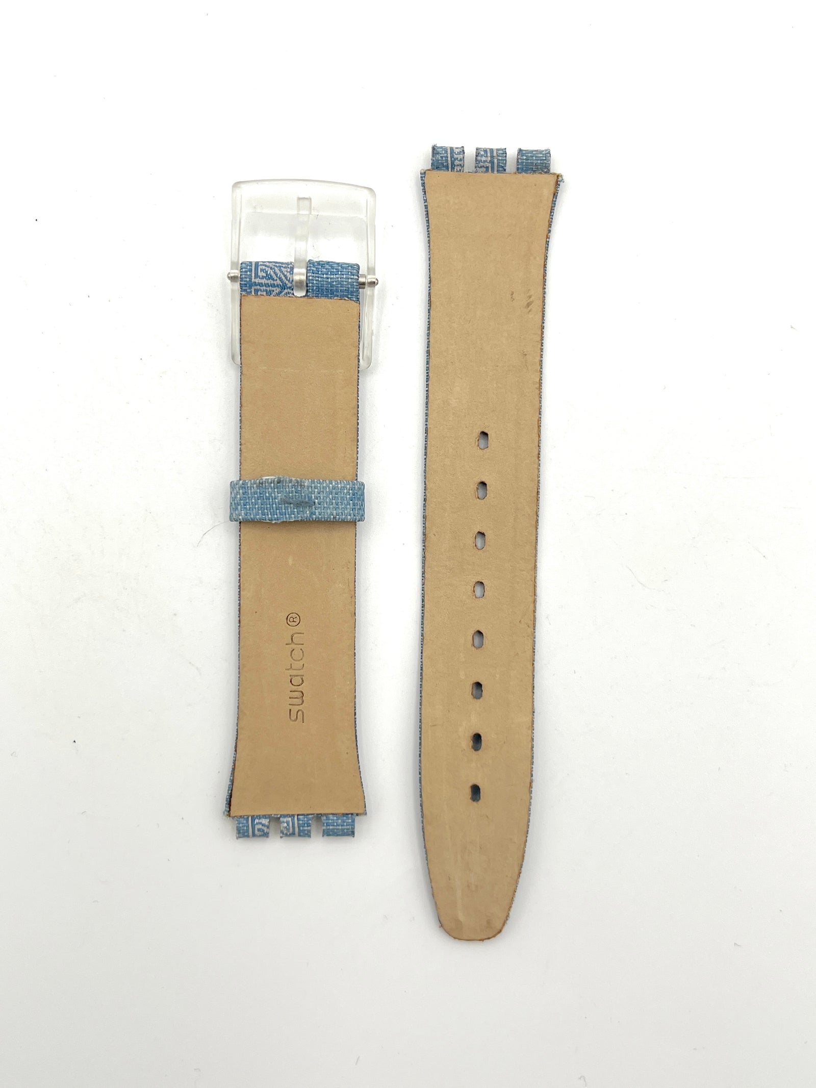 Swatch 16mm SKIN Light Blue Replacement Strap