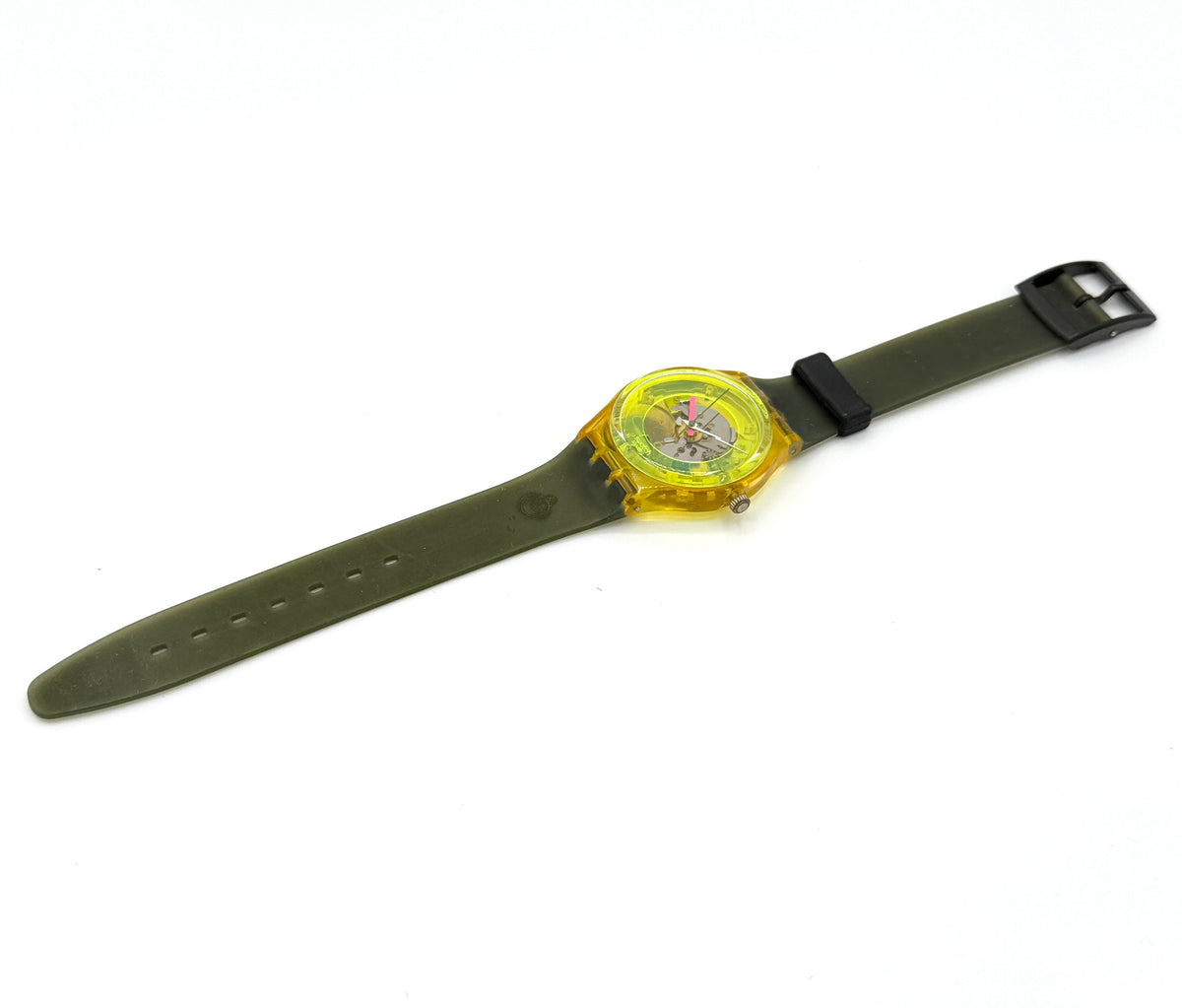 Swatch Gent TECHNO SPHERE GK101 Fachhändlerlogo strap (1985)