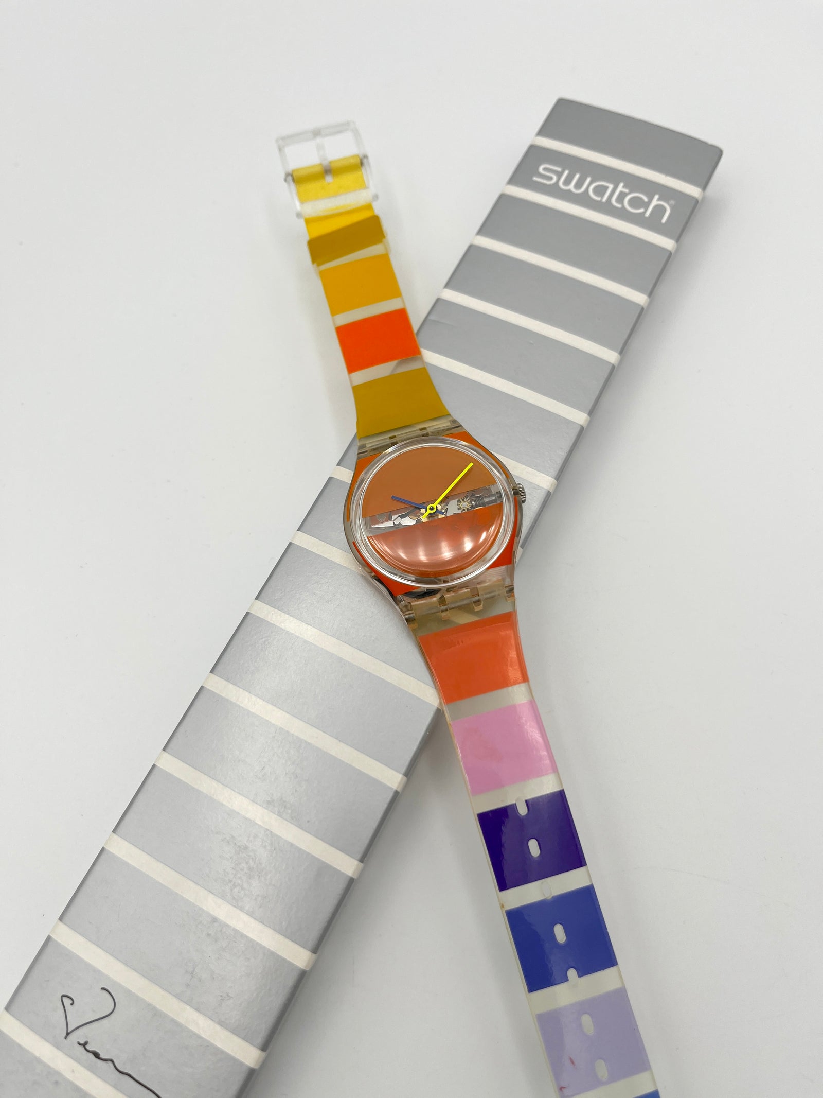 Swatch Gent ORANGE PAINTED TIME GK378 (2002)