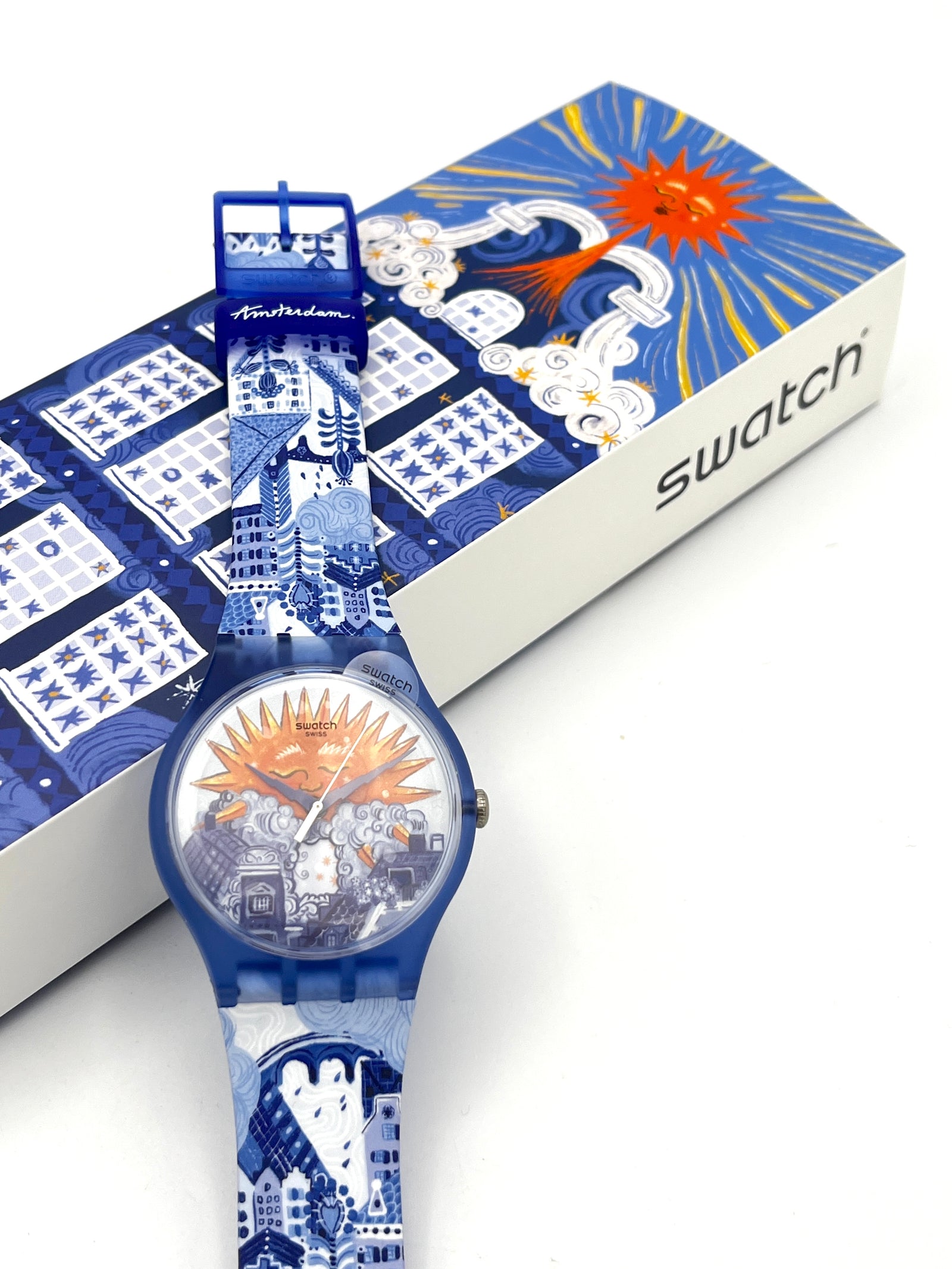 Swatch New Gent UNE PROMESSE DE SOLEIL - AMSTERDAM Destination Art Special SO29Z707 (2026)