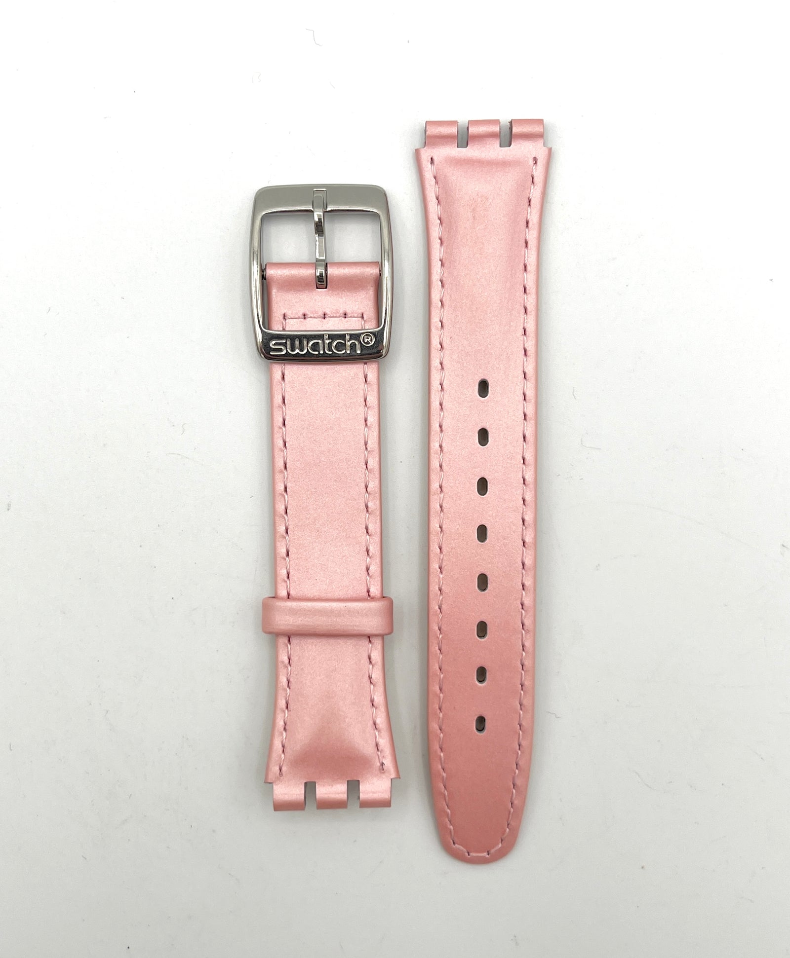 Swatch Irony 17mm Pink Leather Replacement Band TASTE OF PINK SAYMS410