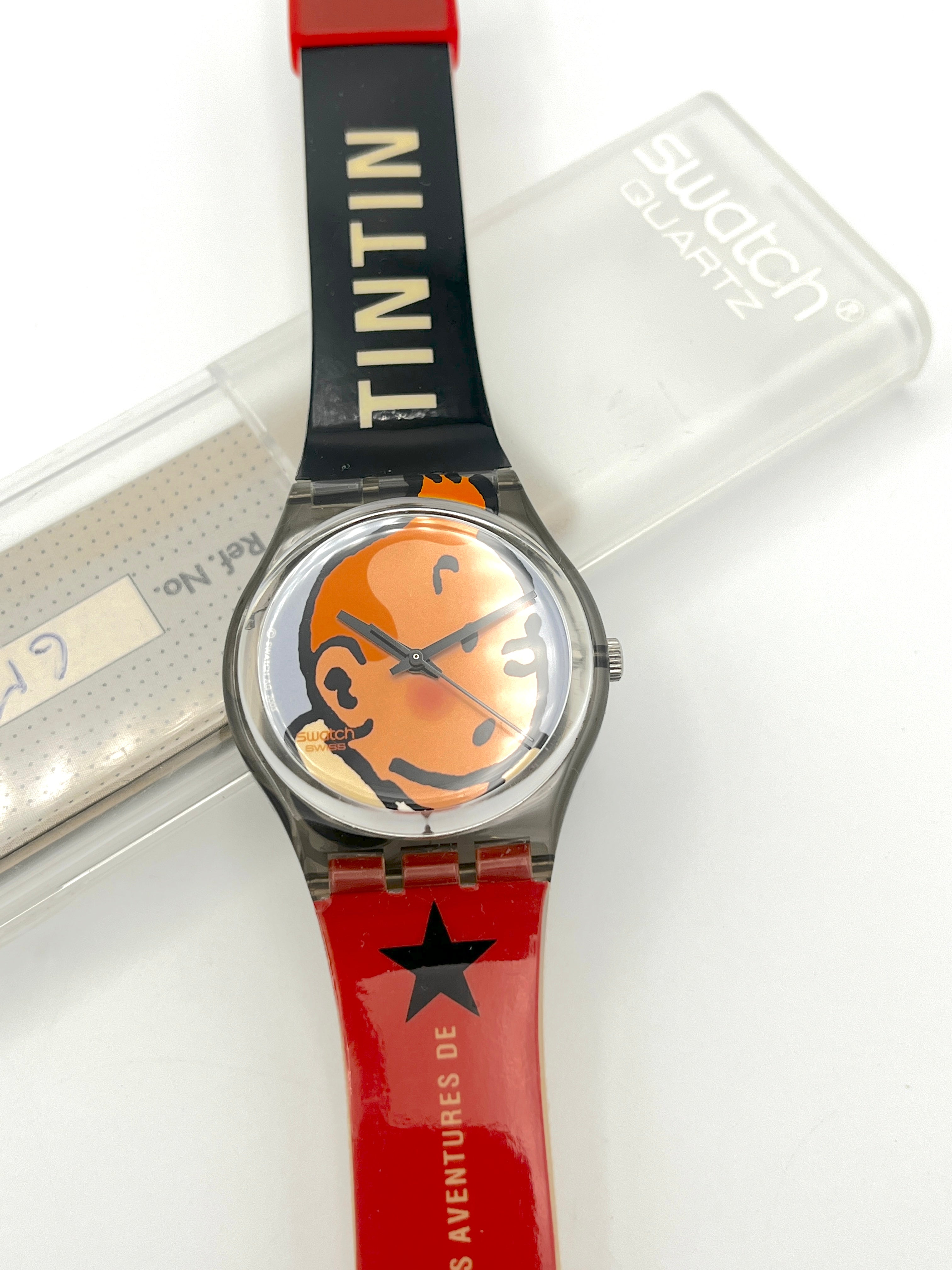 Swatch Gent Les Aventures de TINTIN GM165 (2004) - new in box