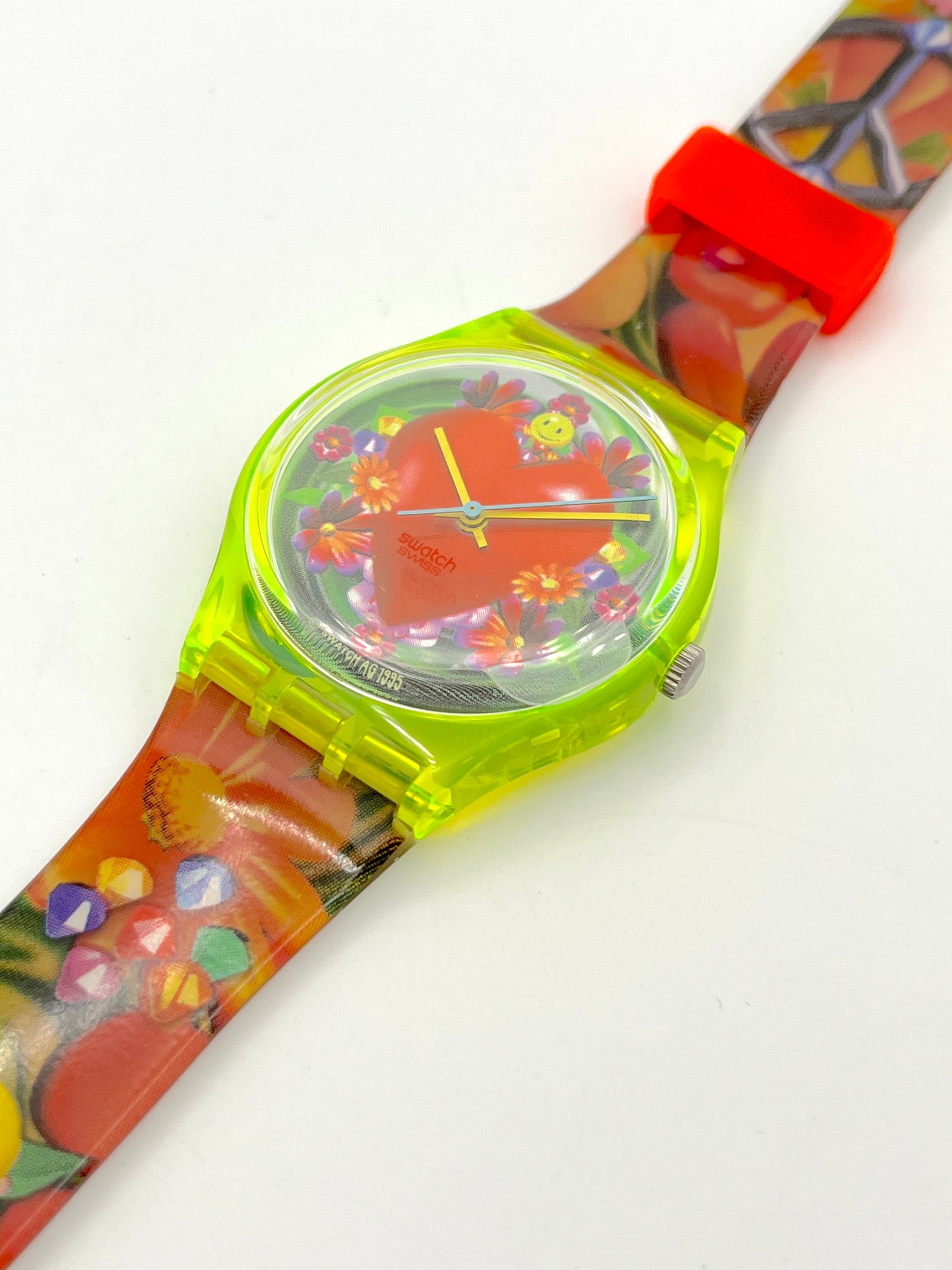 Swatch Gent Artist LOVE, PEACE & HAPPINESS par Micha Klein GJ118 (1996)