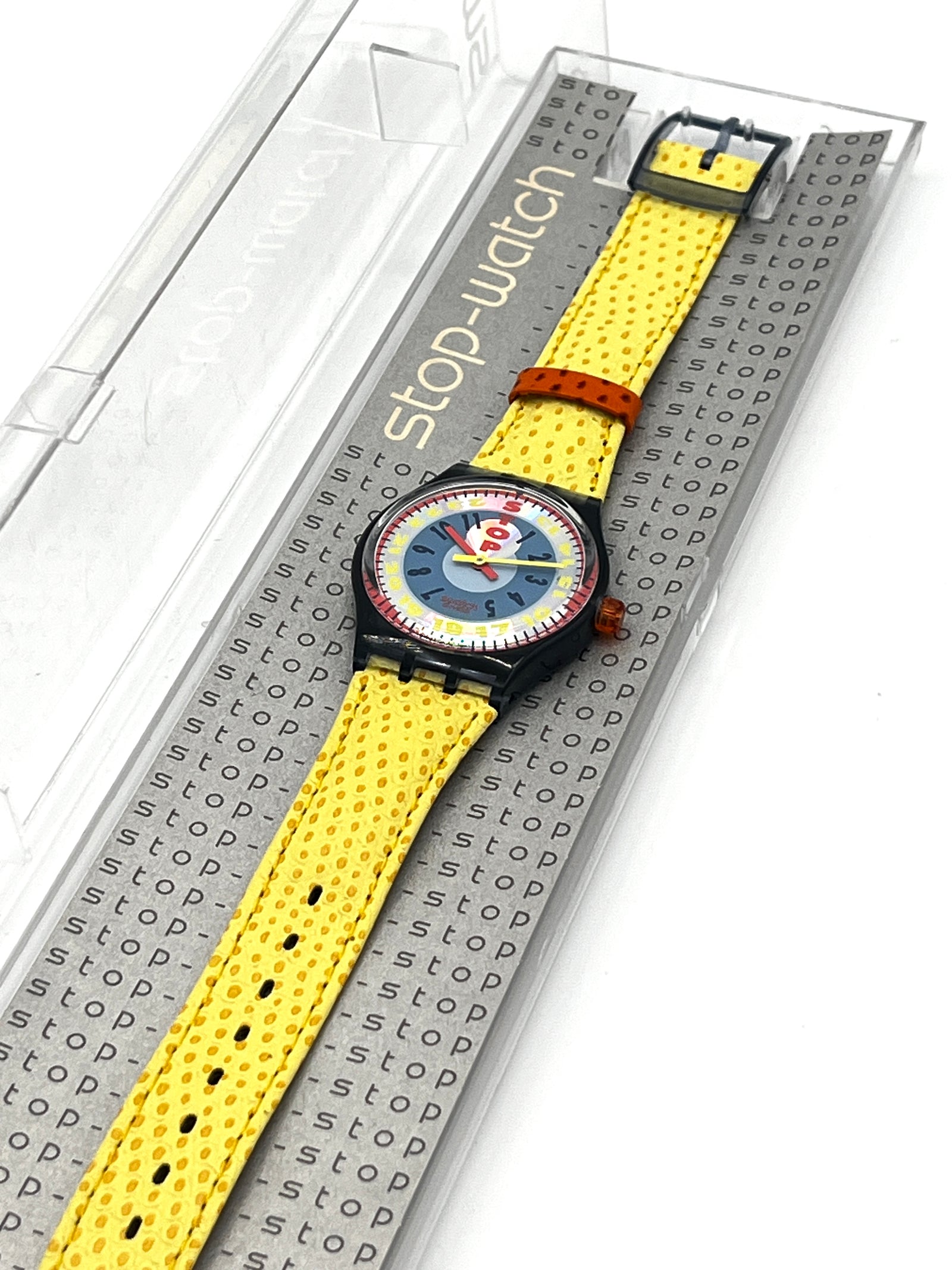 Swatch Stop Watch YELLOW STAR SSM102 (1994)
