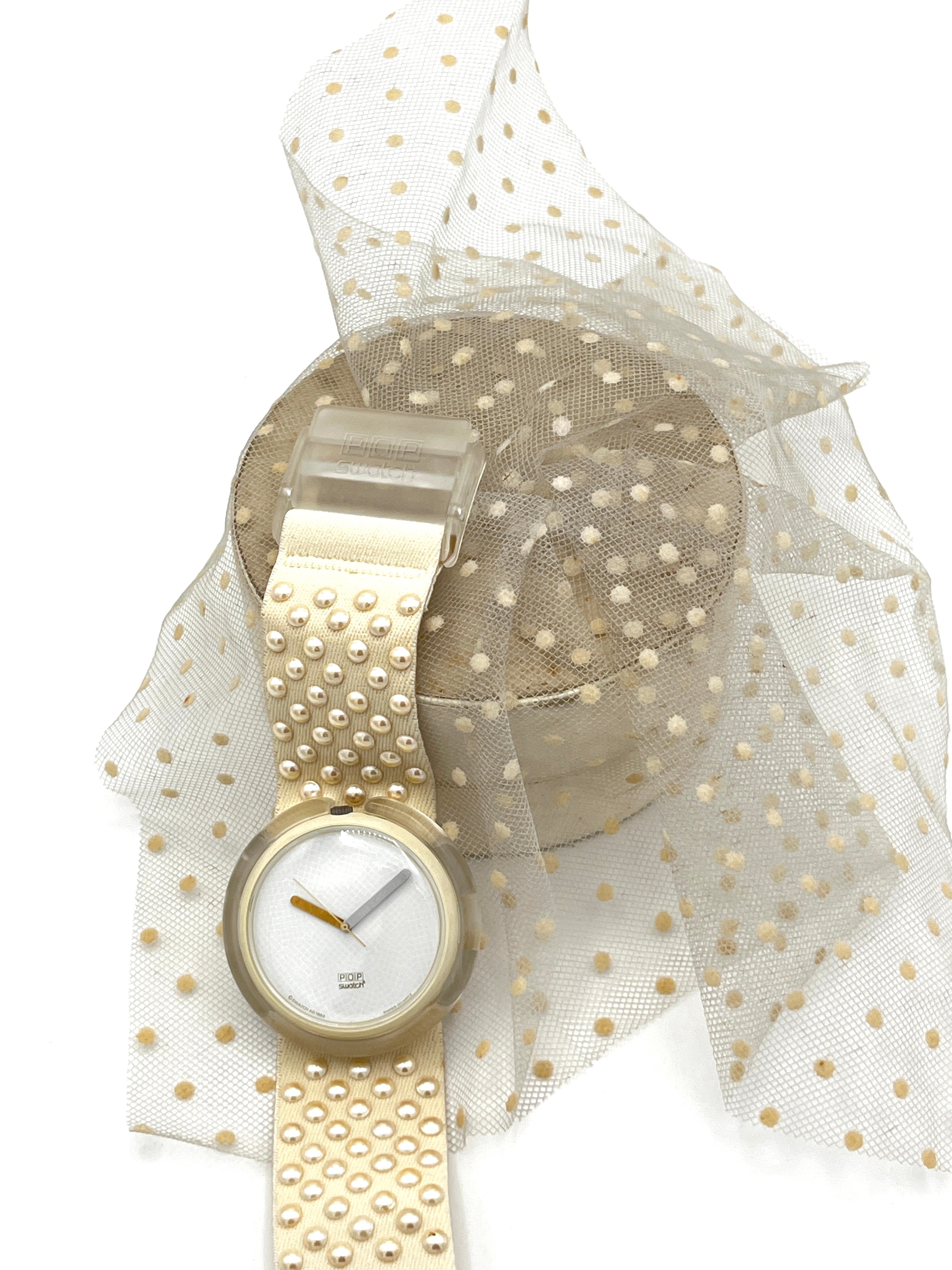 Pop Swatch BLANC DE BLANC PWBW104 (1989)