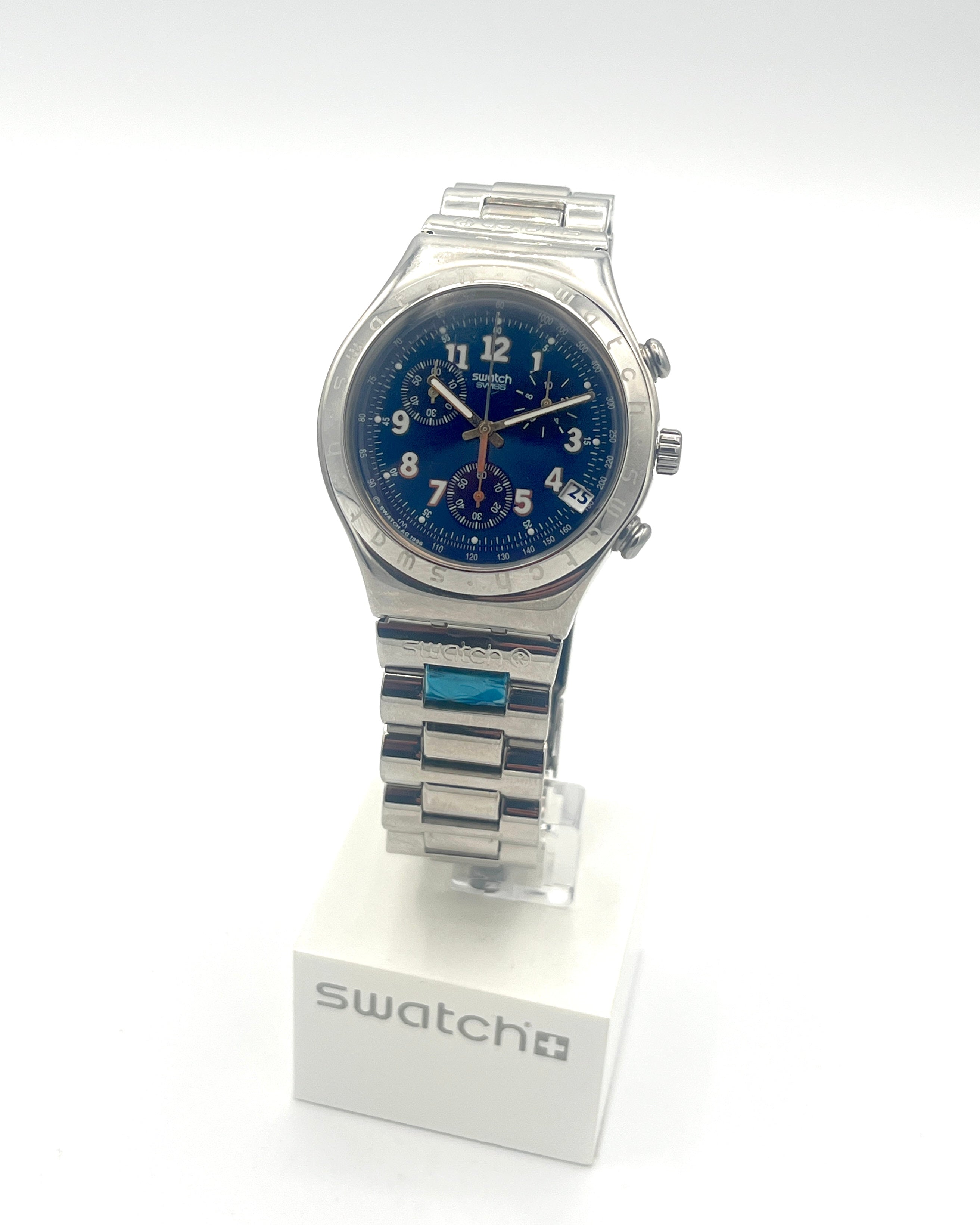 Swatch Irony Chrono SECRET AGENT YCS401G (1997) - New In Box