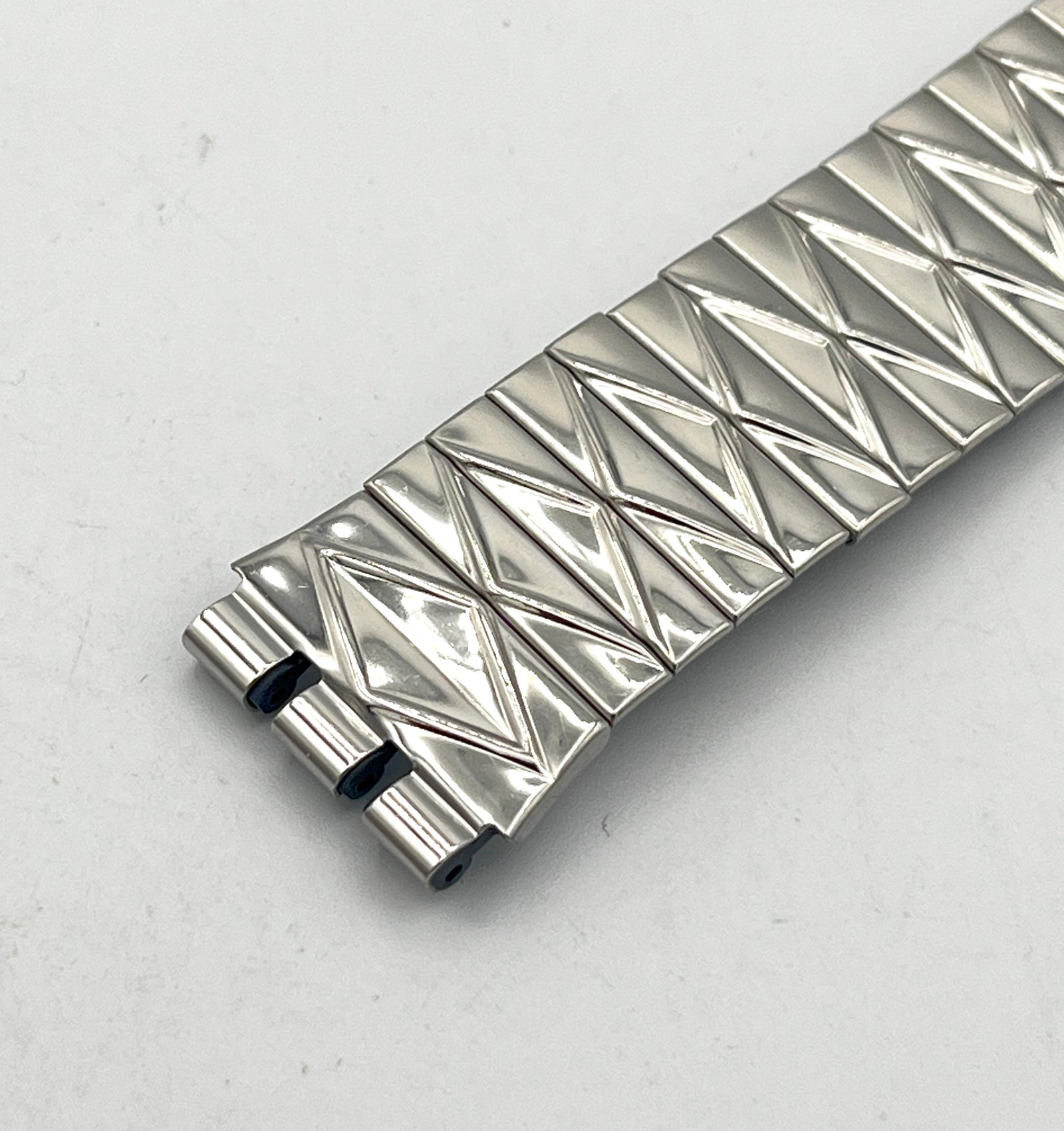 Swatch 17mm Flex Replacement Band SILVER NET AGK186