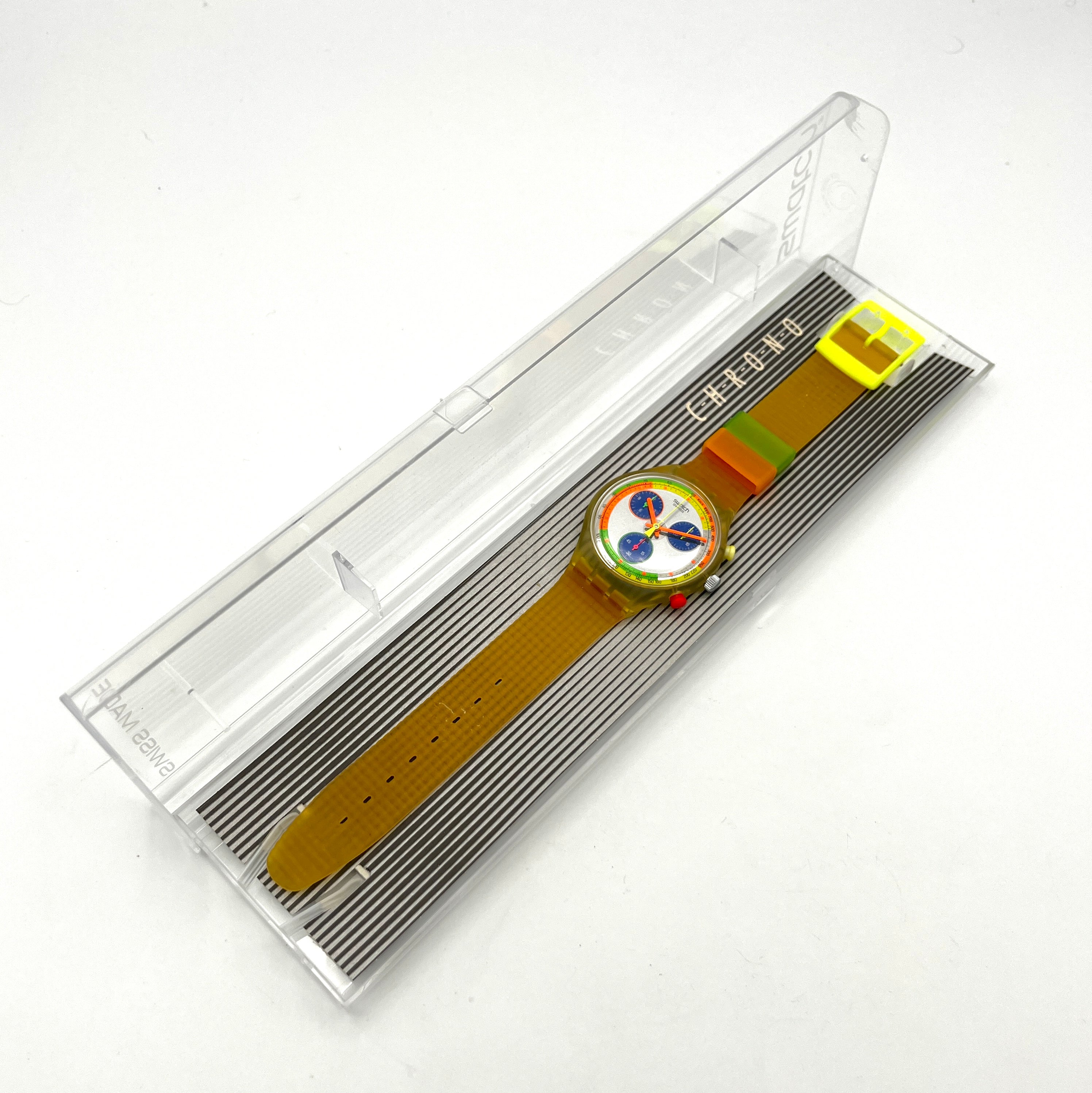 Swatch Chrono JELLY STAG SCK104 (1993) - new in box