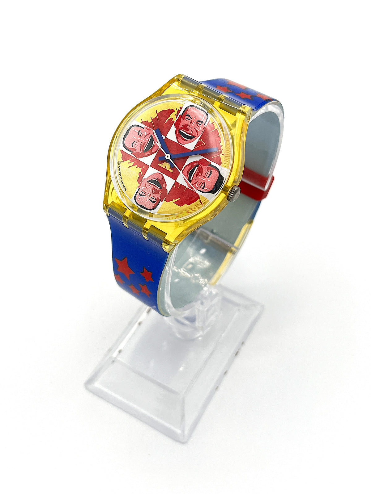 Swatch Gent Artist Special WILD LAUGH GJ117 by Yue Minjun (1996)