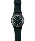 Black lady wristwatch with a white background