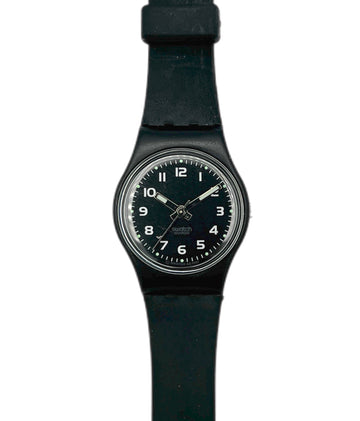 Black lady wristwatch with a white background