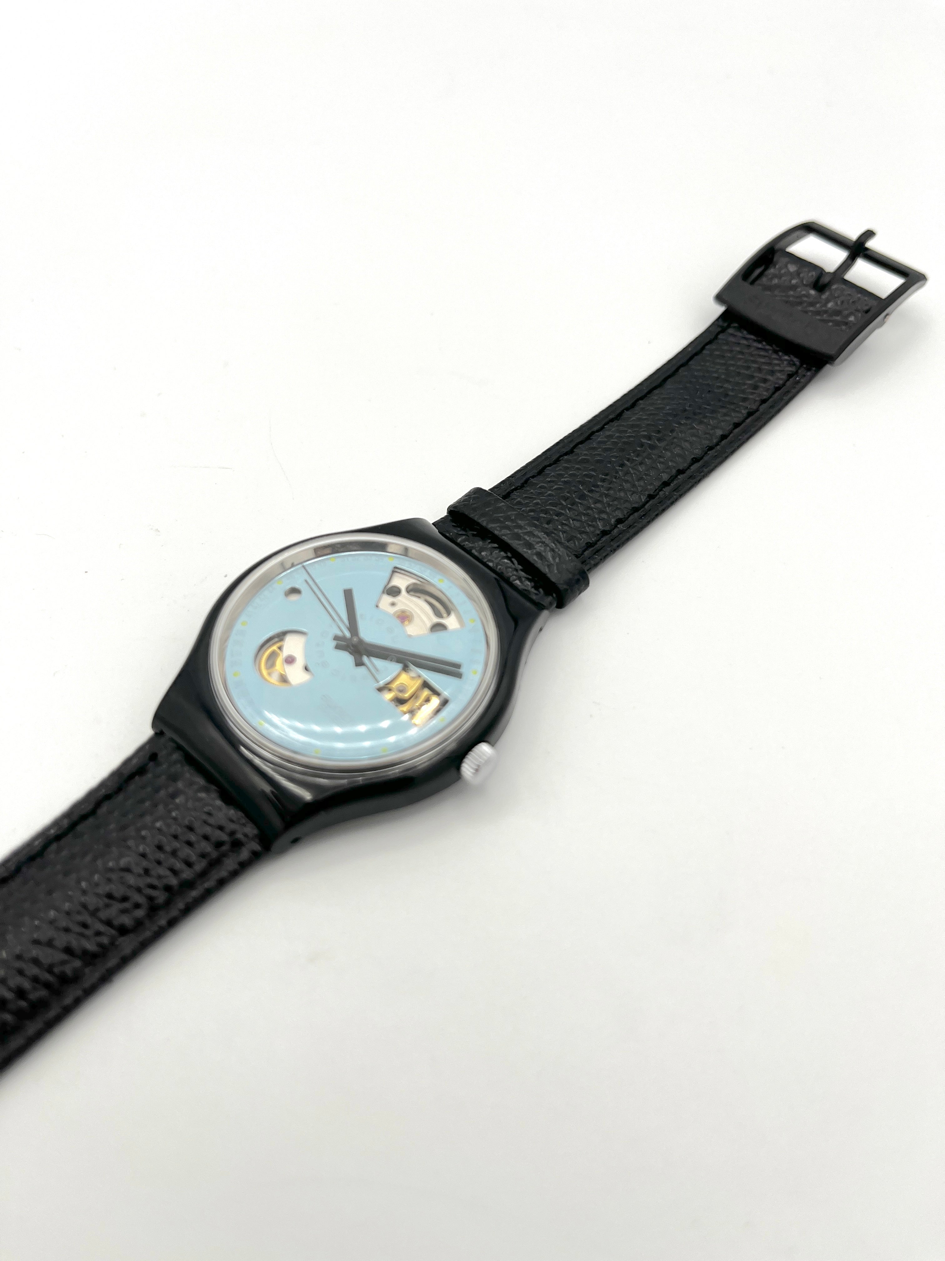 vintage Swatch Automatic BLACK MOTION SAB100 2nd version (1991)